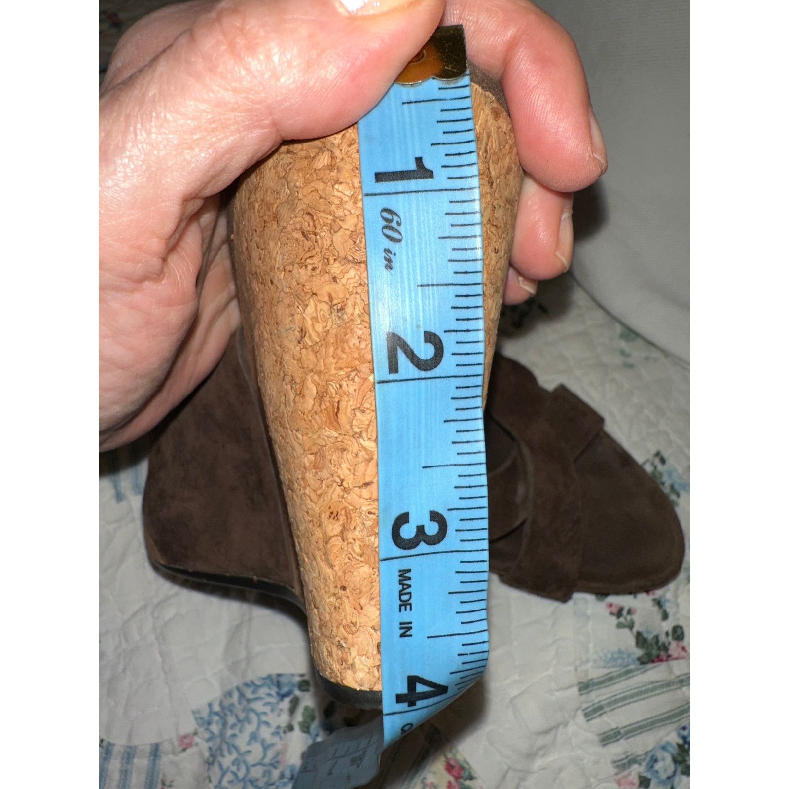 Ugg UGG BROWN SUEDE WEDGE SANDALS Size US 7.5 / IT 37.5 - 4 Thumbnail