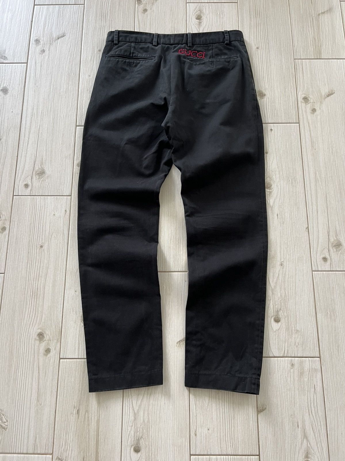 Gucci Gucci Pants Trousers Black Cotton Size US 28 / EU 44 - 2 Thumbnail