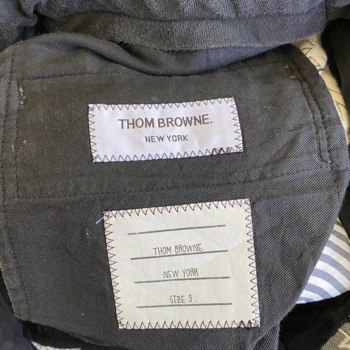 Thom Browne Thom Browne Luxur Grey Embroidery Full Pants Size US 35 - 11 Thumbnail