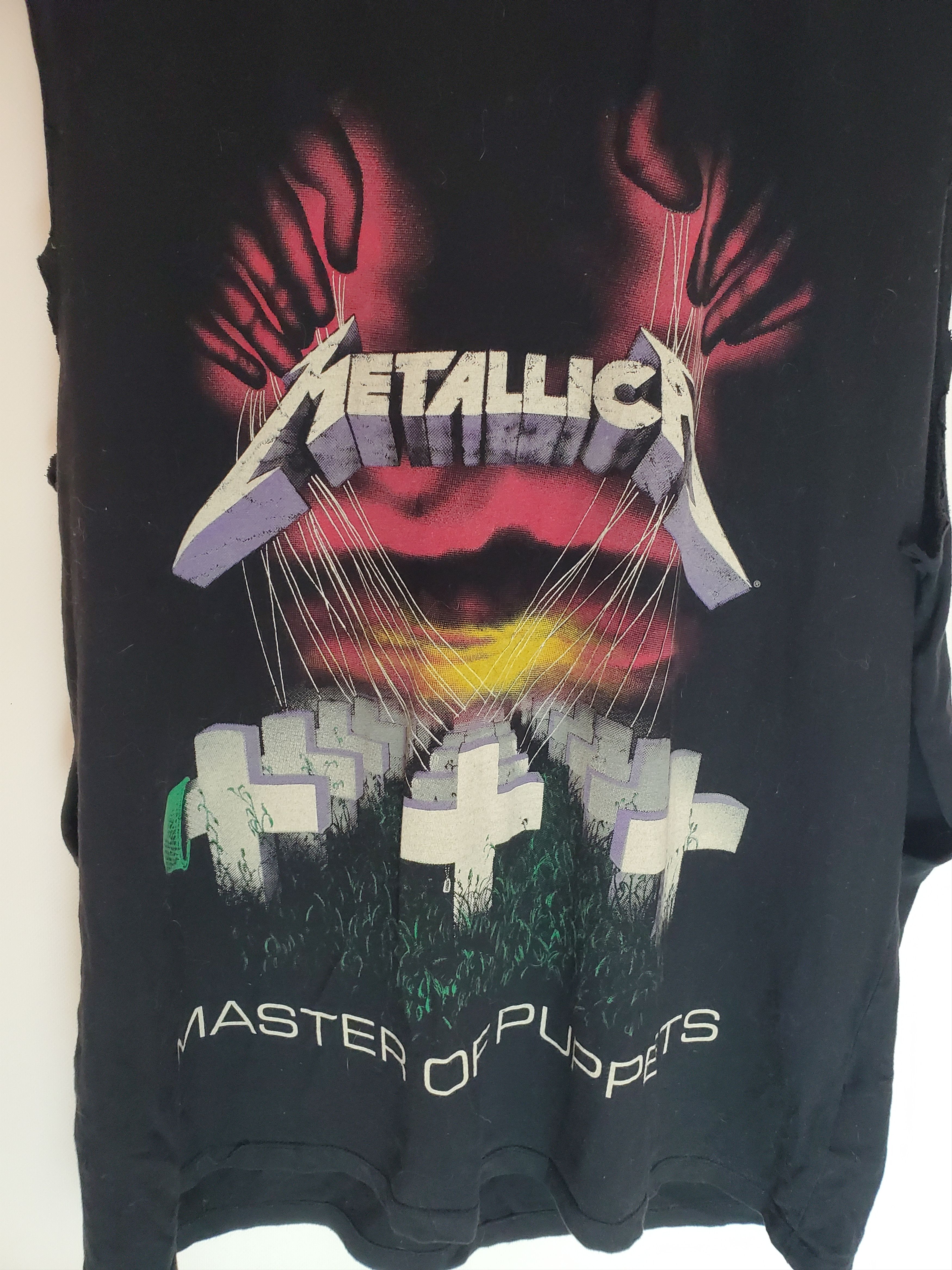 Band Tees × Metallica × Vintage Vintage Metallica Master of Puppets Shirt Size Xl Size US XL / EU 56 / 4 - 3 Thumbnail