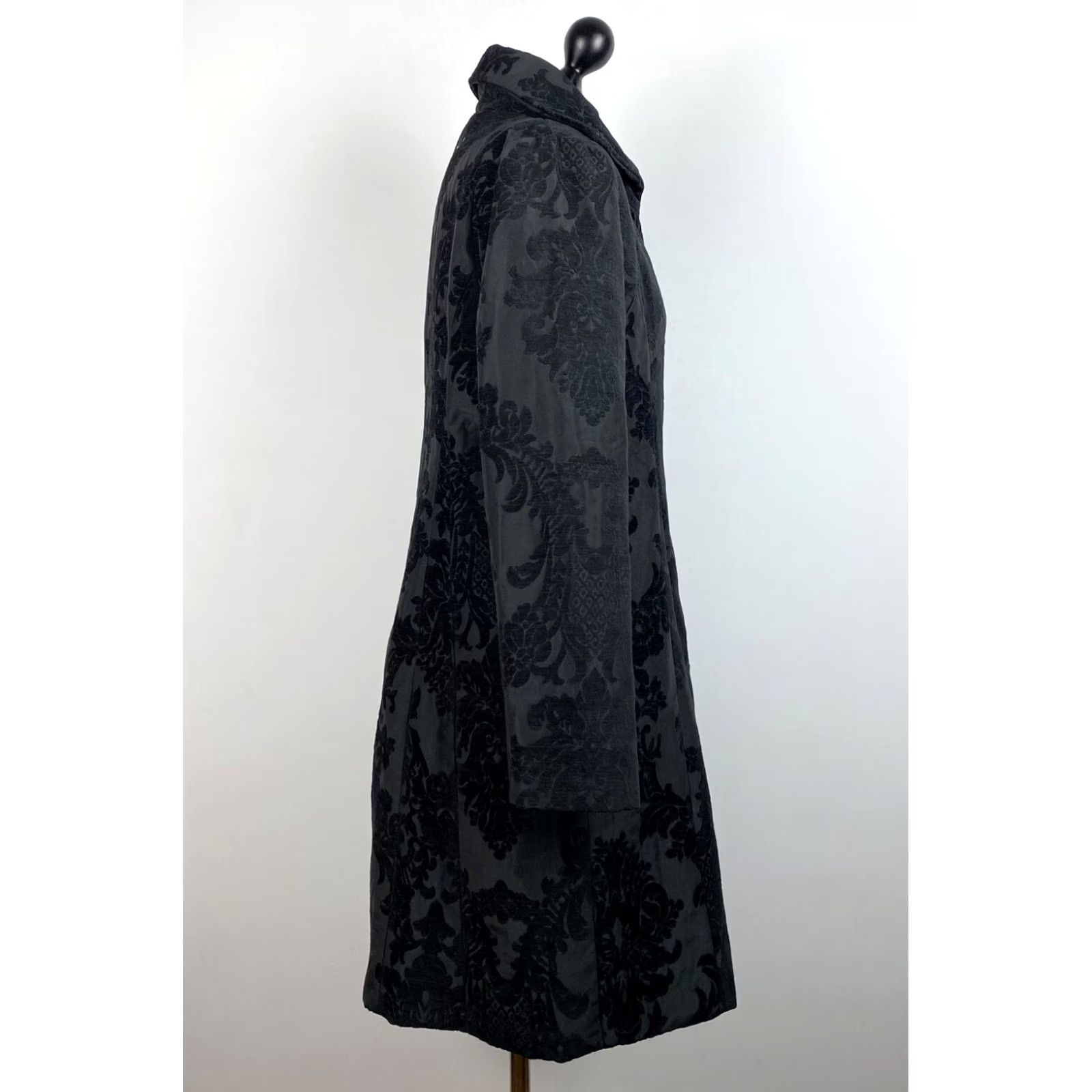 Desigual Desigual Coat Womens 44 Black Cotton Blend Overcoat 44 Womens Desigual Coat Black 36E2003 Size 44 Size M / US 6-8 / IT 42-44 - 2 Thumbnail