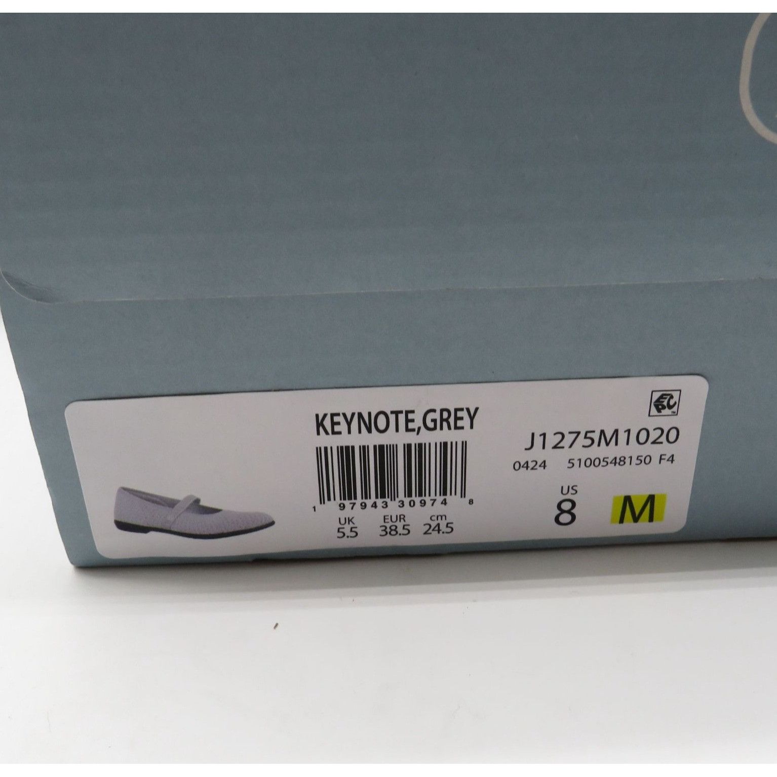 Other Lifestride Women's Grey Knit Mary Jane Flats By Bzees Size 8 Size US 8 / IT 38 - 2 Thumbnail
