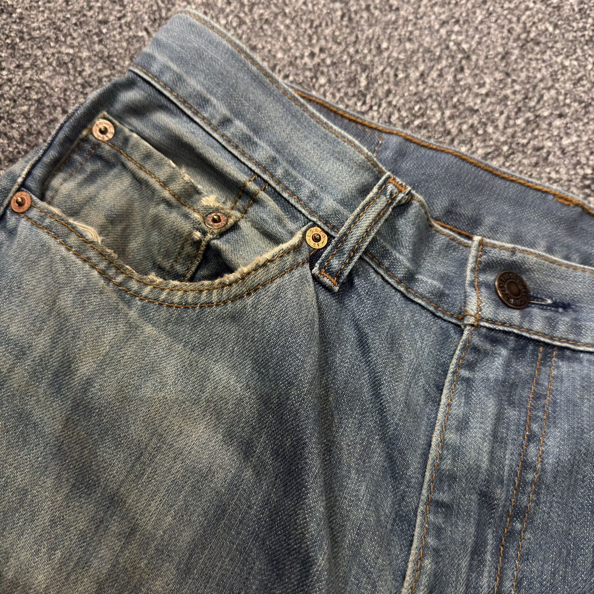 Engineered Garments × Levi's Vintage Flared y2k Levis 517 Distressed Denim Boot Cut W34 Size US 34 / EU 50 - 11 Thumbnail