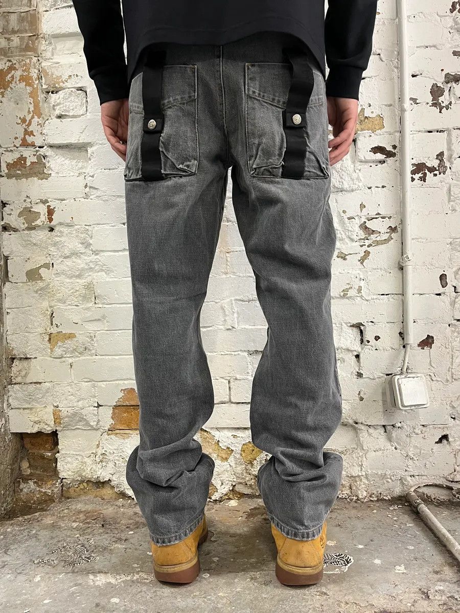 Dolce & Gabbana AW2003 Dolce & Gabbana Grey Anatomic Zip Bondage Denim Jeans Size US 32 / EU 48 - 3 Thumbnail