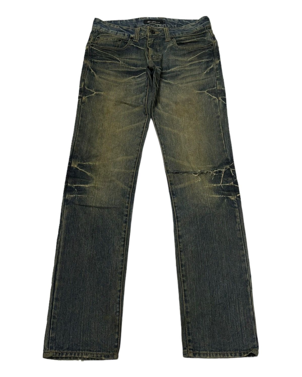Hysteric Glamour × If Six Was Nine × Japanese Brand ROOT THREE STYLE DISTRESSED PUNK STYLE DENIM PANTS JEANS Size US 32 / EU 48 - 2 Thumbnail