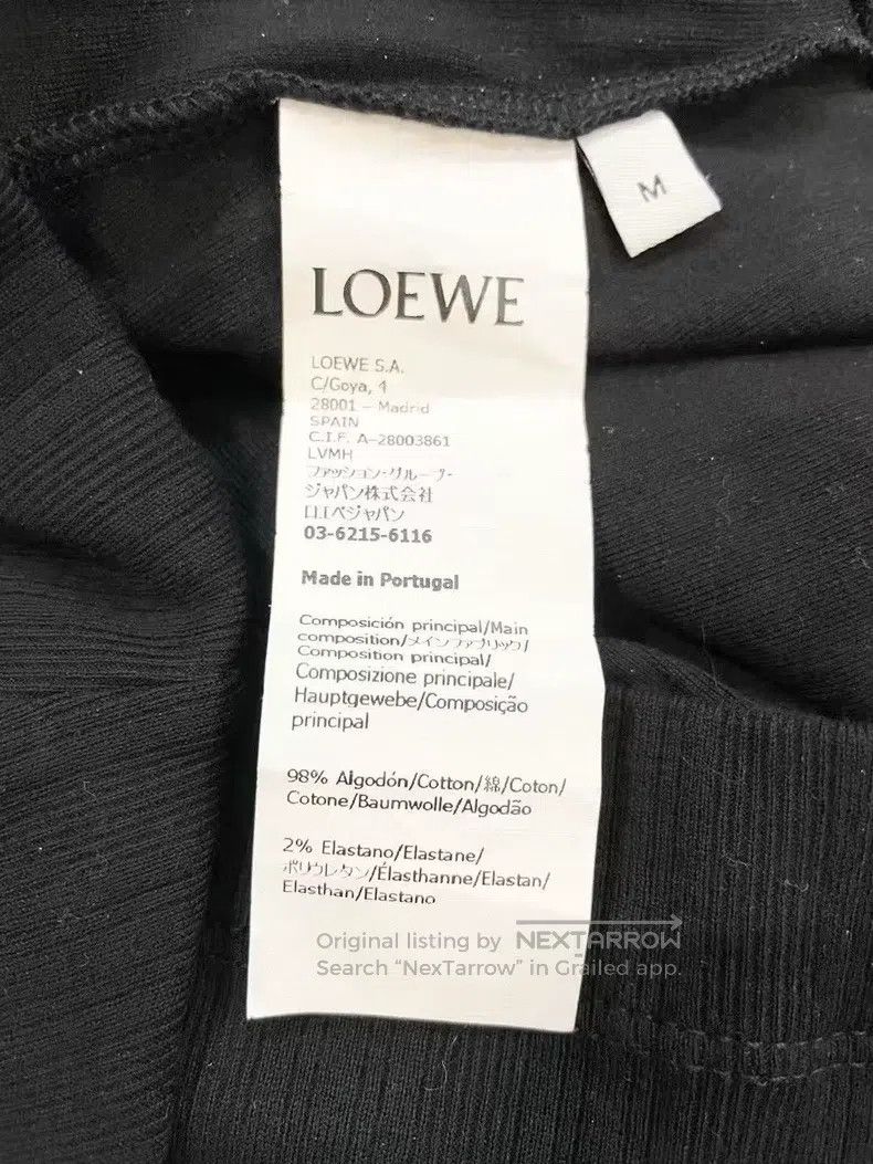 Loewe LOEWE Black knit logo short-sleeve, short and small fit Size M / US 6-8 / IT 42-44 - 5 Thumbnail