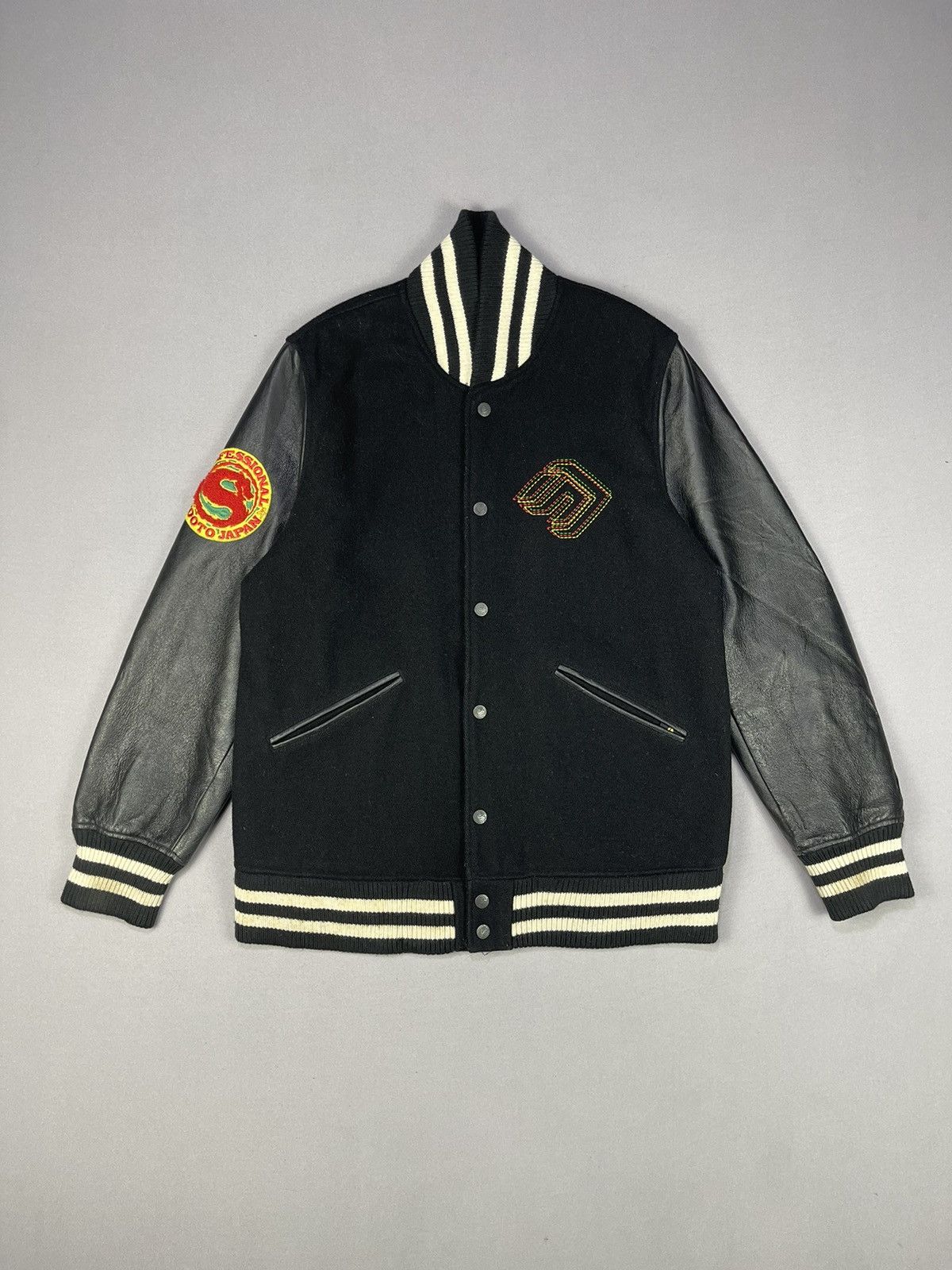 Japanese Brand Shooto Japan SOLJAH Coloured Spell Out Varsity Jacket Size US M / EU 48-50 / 2 - 1 Thumbnail