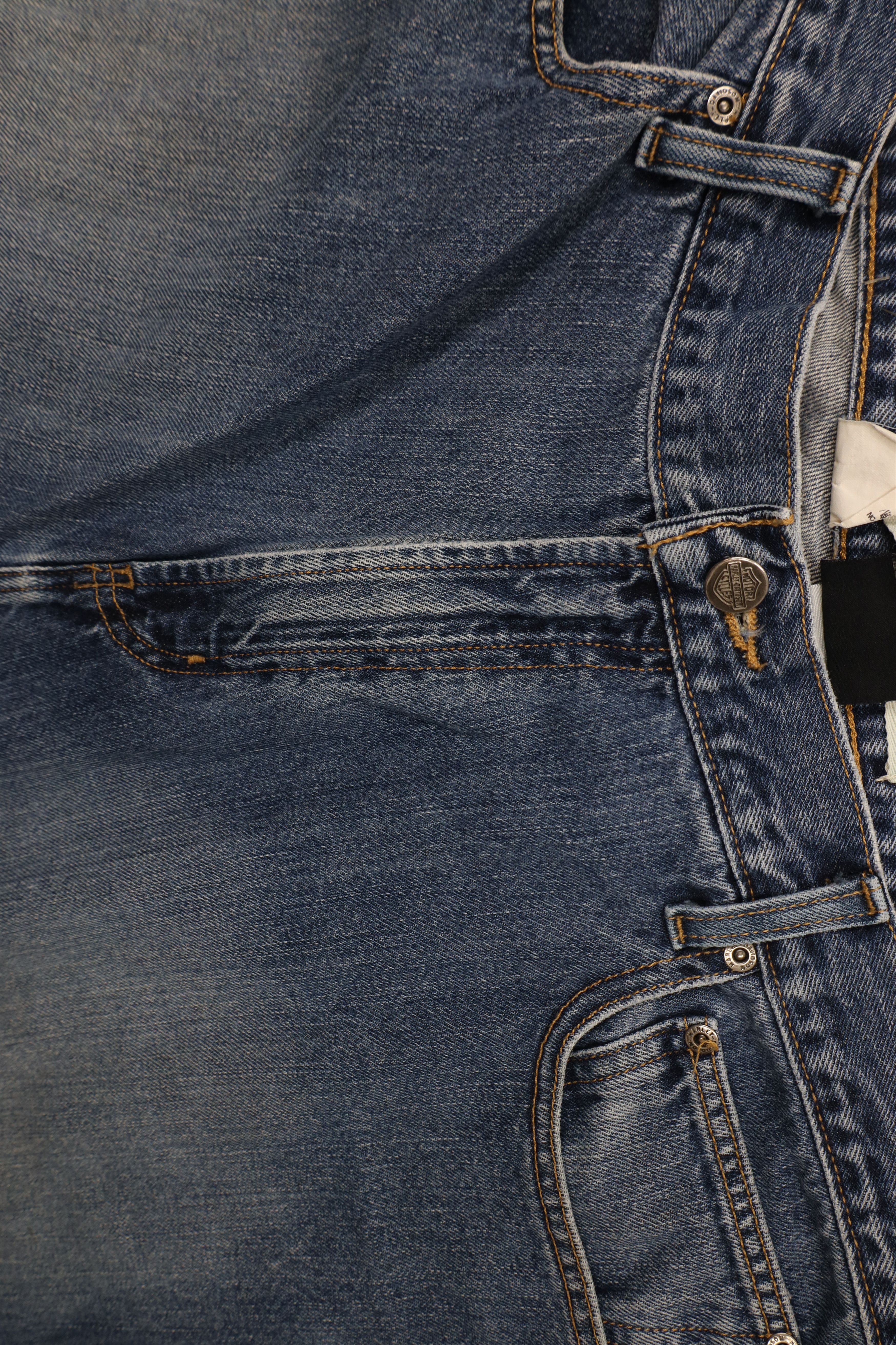Harley Davidson × Vintage Vintage Harley Davidson Fit Wide Leg Denim Jeans Blue Size US 40 / EU 56 - 6 Thumbnail