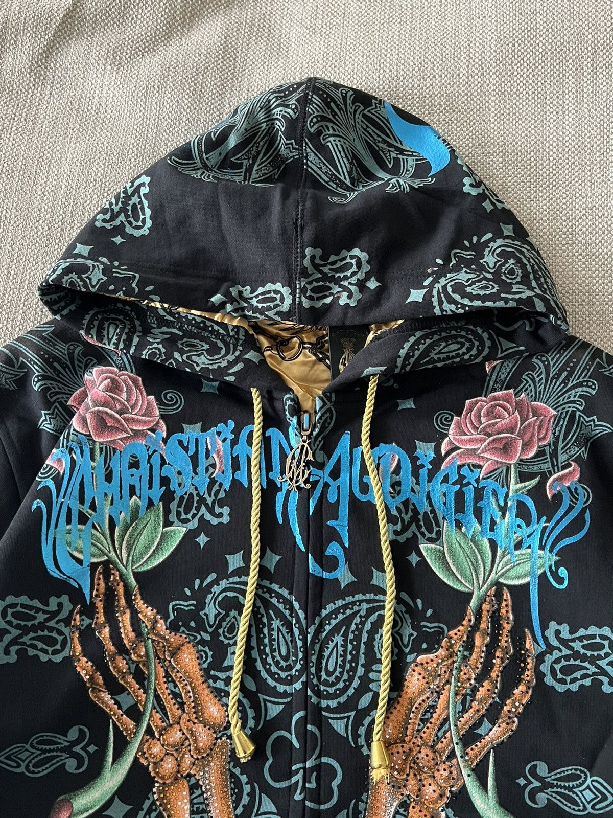 Christian Audigier × Ed Hardy × Vintage Vintage Deadstock 💥 Reversable Christian Audigier Y2K RARE Size US L / EU 52-54 / 3 - 6 Thumbnail