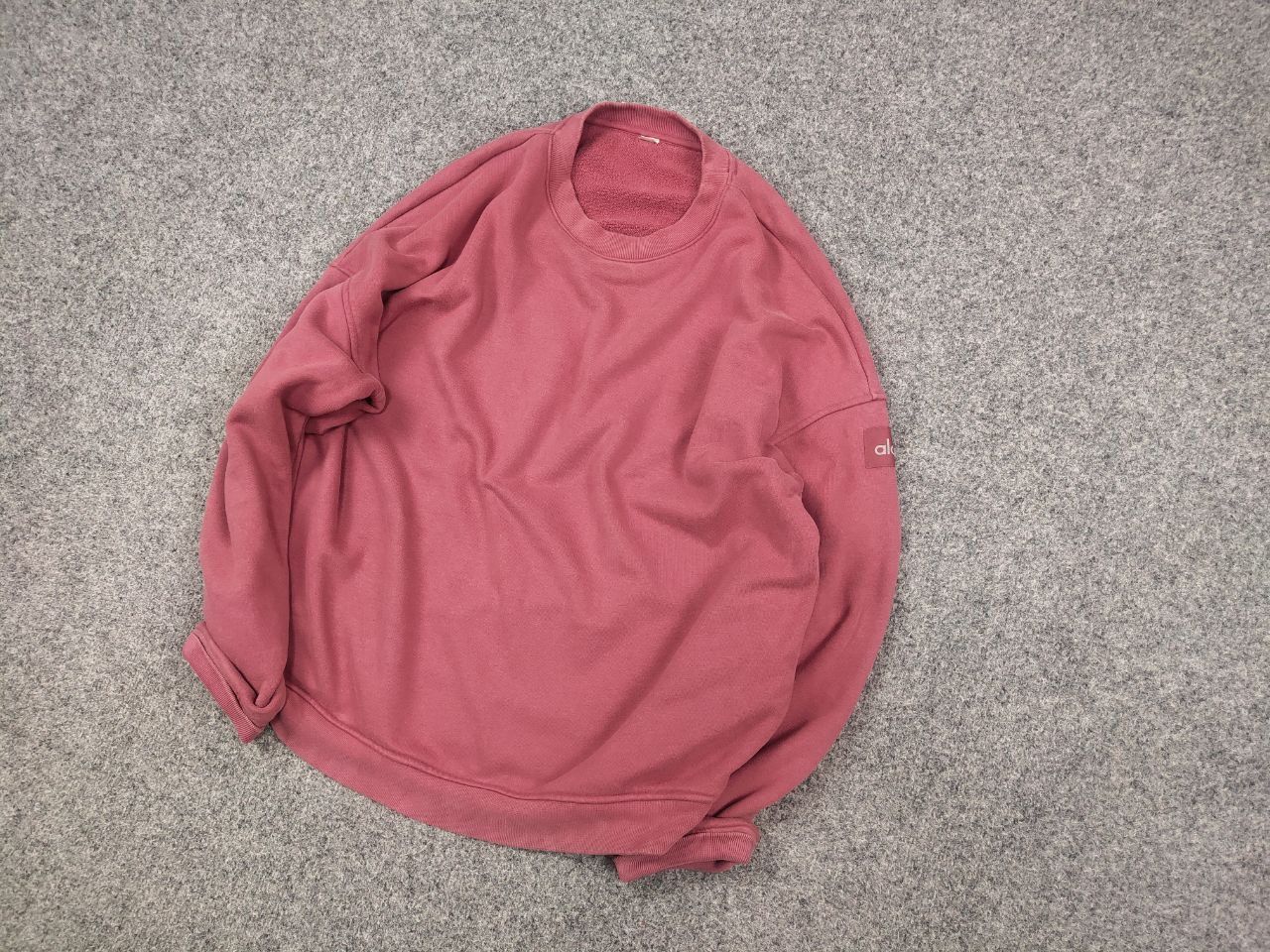 Alo Alo Yoga Accolade Crew Neck Oversized Sweatshirt purple pink Size L / US 10 / IT 46 - 3 Thumbnail