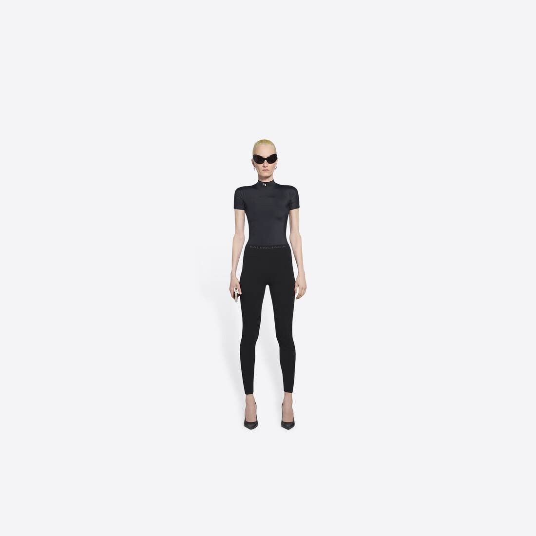 Balenciaga o1bcso1str0525 Leggings in Black Size 28" / US 6 / IT 42 - 3 Thumbnail