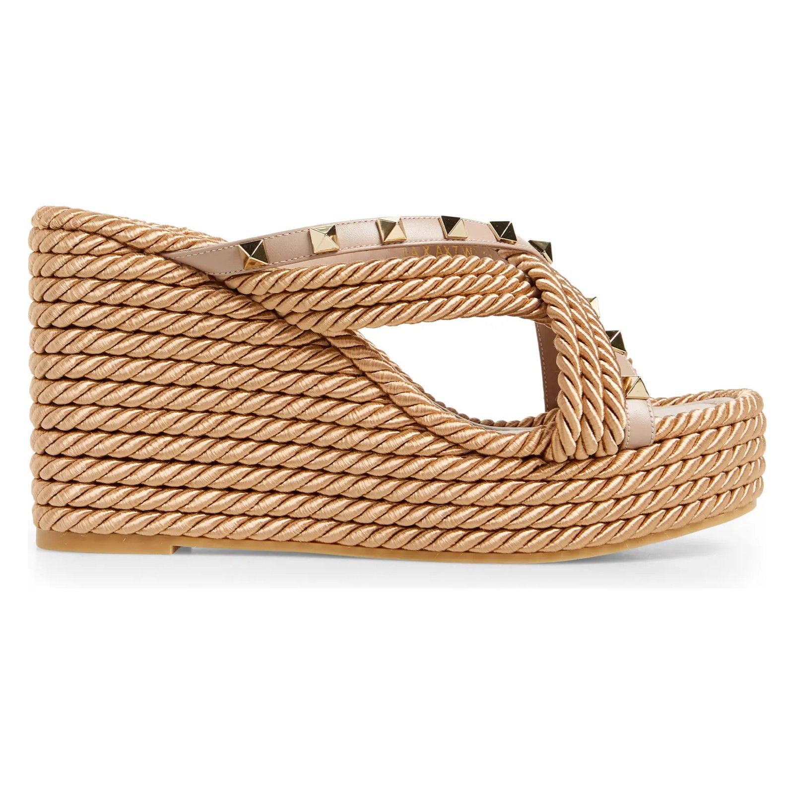 Valentino Valentino Rockstud Torchon Poudre Nude Cord Rope Size US 11 / IT 41 - 1 Thumbnail