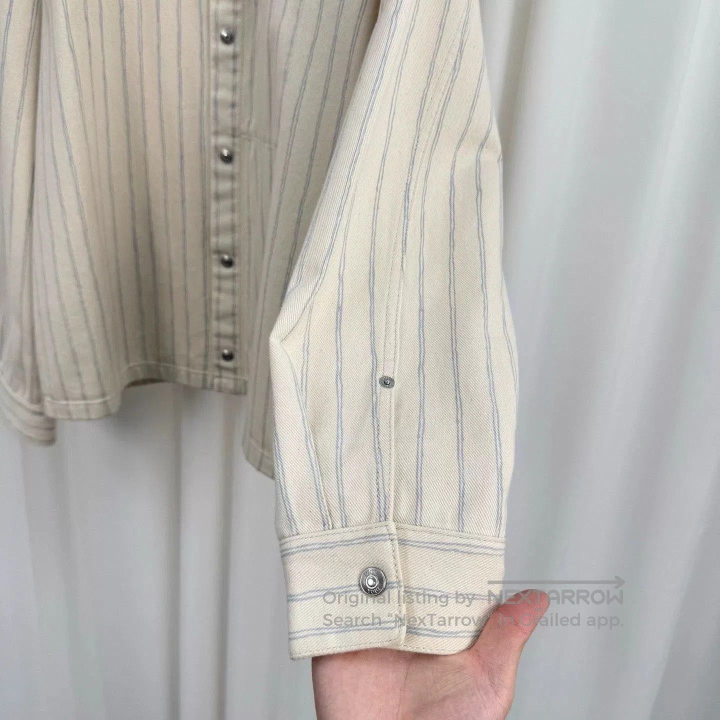 Dior Dior 25 Beige Striped Denim Jacket. Size US M / EU 48-50 / 2 - 4 Thumbnail