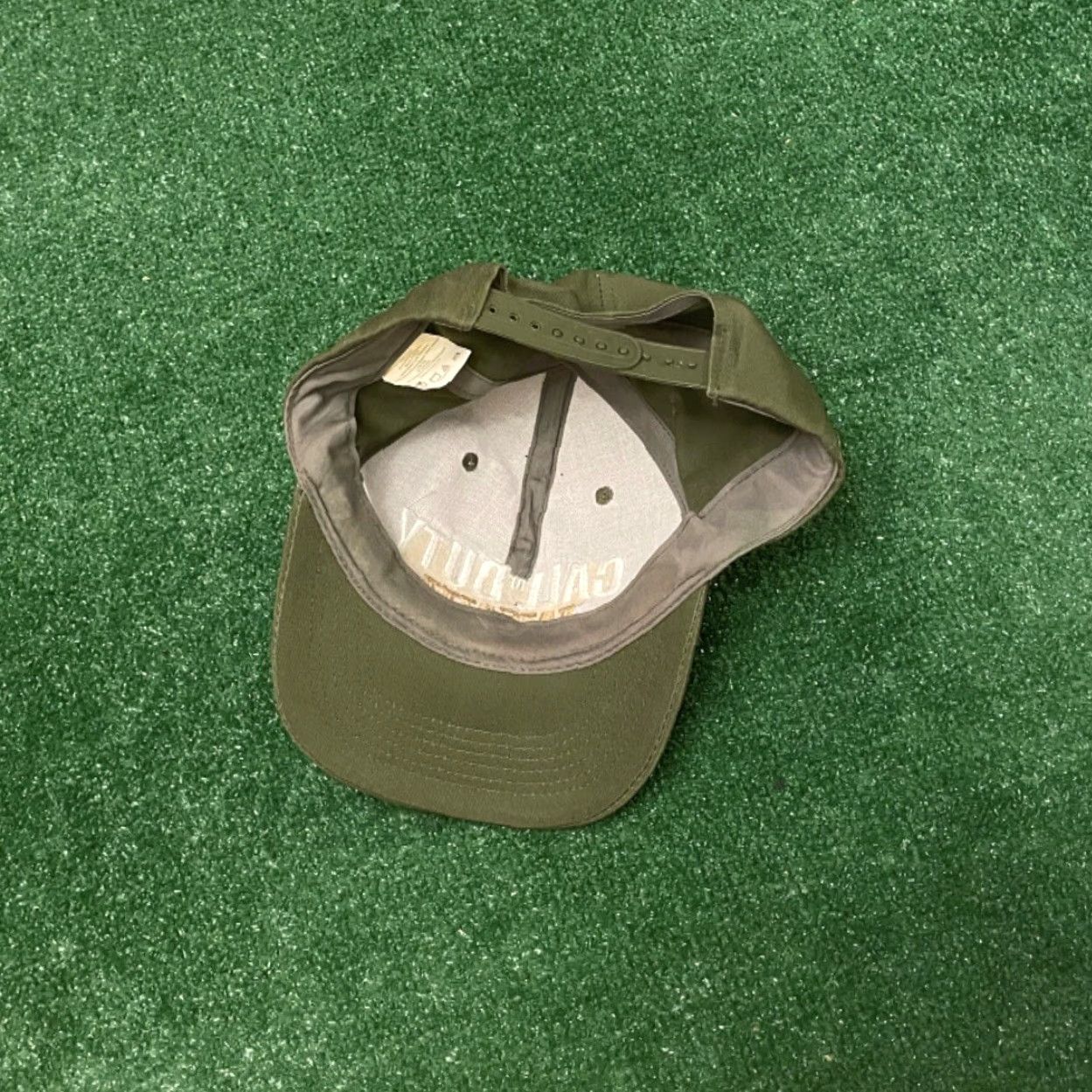 Vintage VINTAGE Call Of Duty WWII Sledgehammer Games Video Game Promo SnapBack Hat Adult WW2 Mens One Size Green Snapback Adjustable Xbox PlayStation Size ONE SIZE - 4 Thumbnail