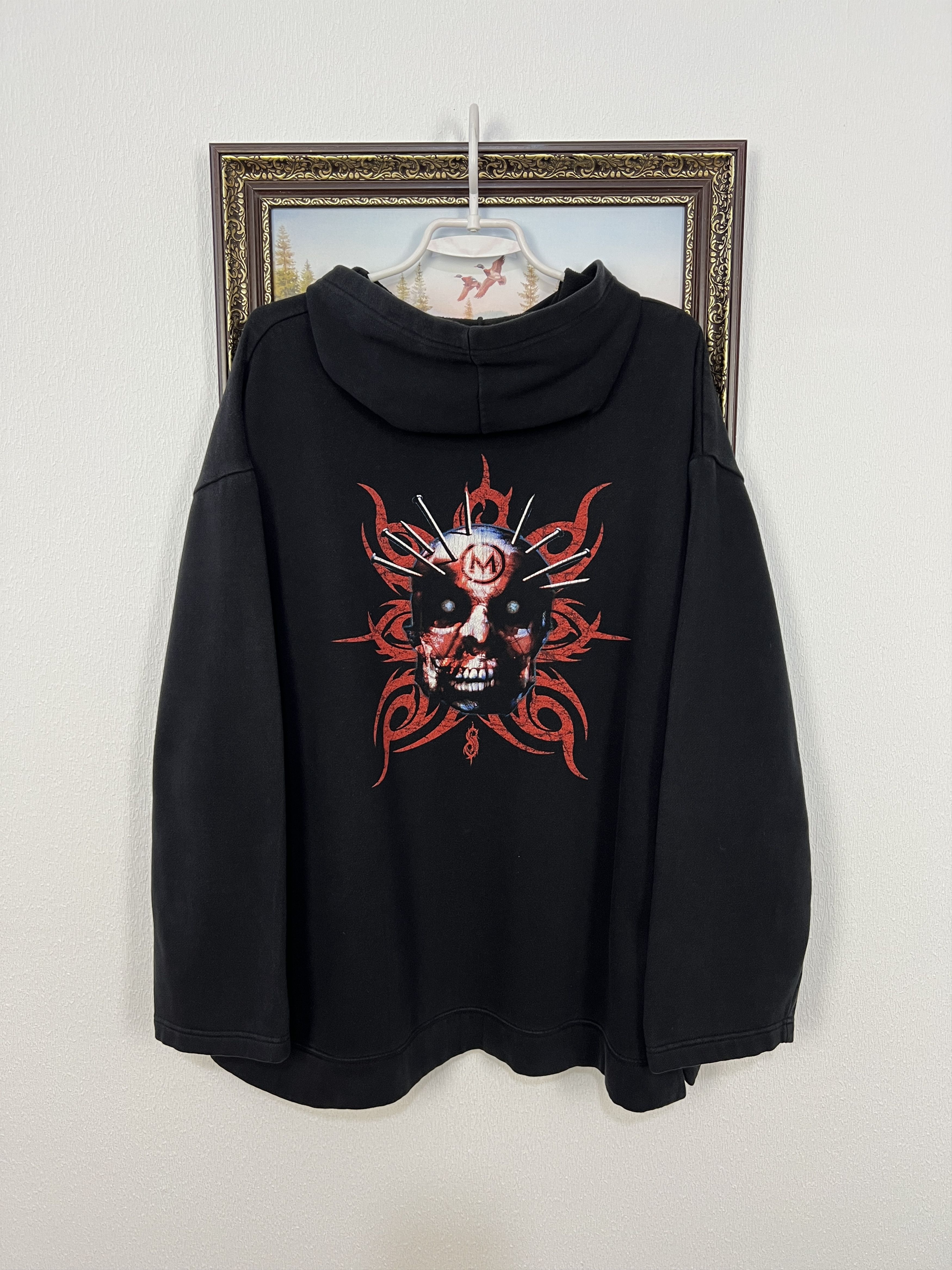 Vintage Vintage Slipknot Iowa Over Print Band Hoodie Jacket Mens Size US L / EU 52-54 / 3 - 11 Thumbnail