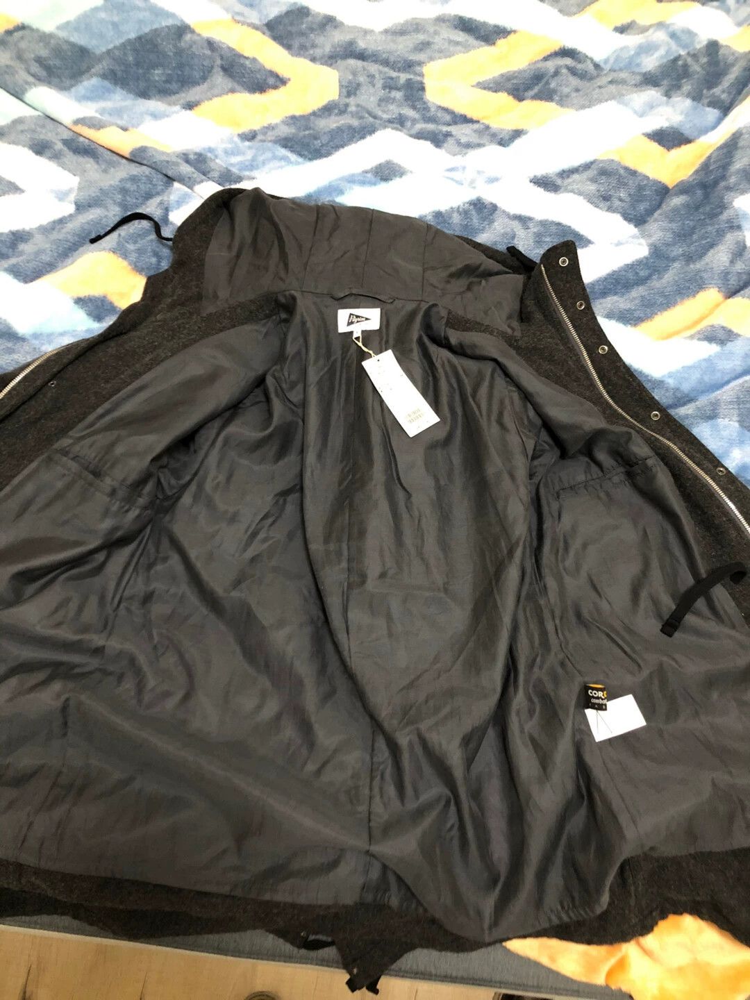 Pilgrim Surf + Supply Pilgrim Surf Supply Carbon Black Wool Coat 9.9N YKK Cordura Size US S / EU 44-46 / 1 - 5 Thumbnail