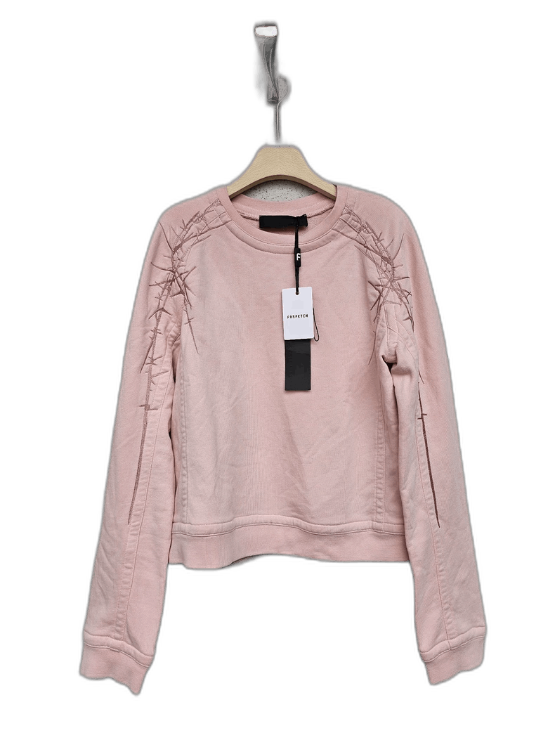 HAIDER ACKERMANN エンブロイダリースウェット 刺繍 ピンク HAIDER ACKERMANN エンブロイダリースウェット 刺繍 ピンク