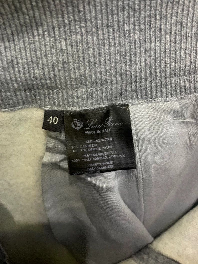 Loro Piana LORO PIANA Classic grey cashmere straight leg trousers Size 26" / US 2 / IT 38 - 6 Thumbnail