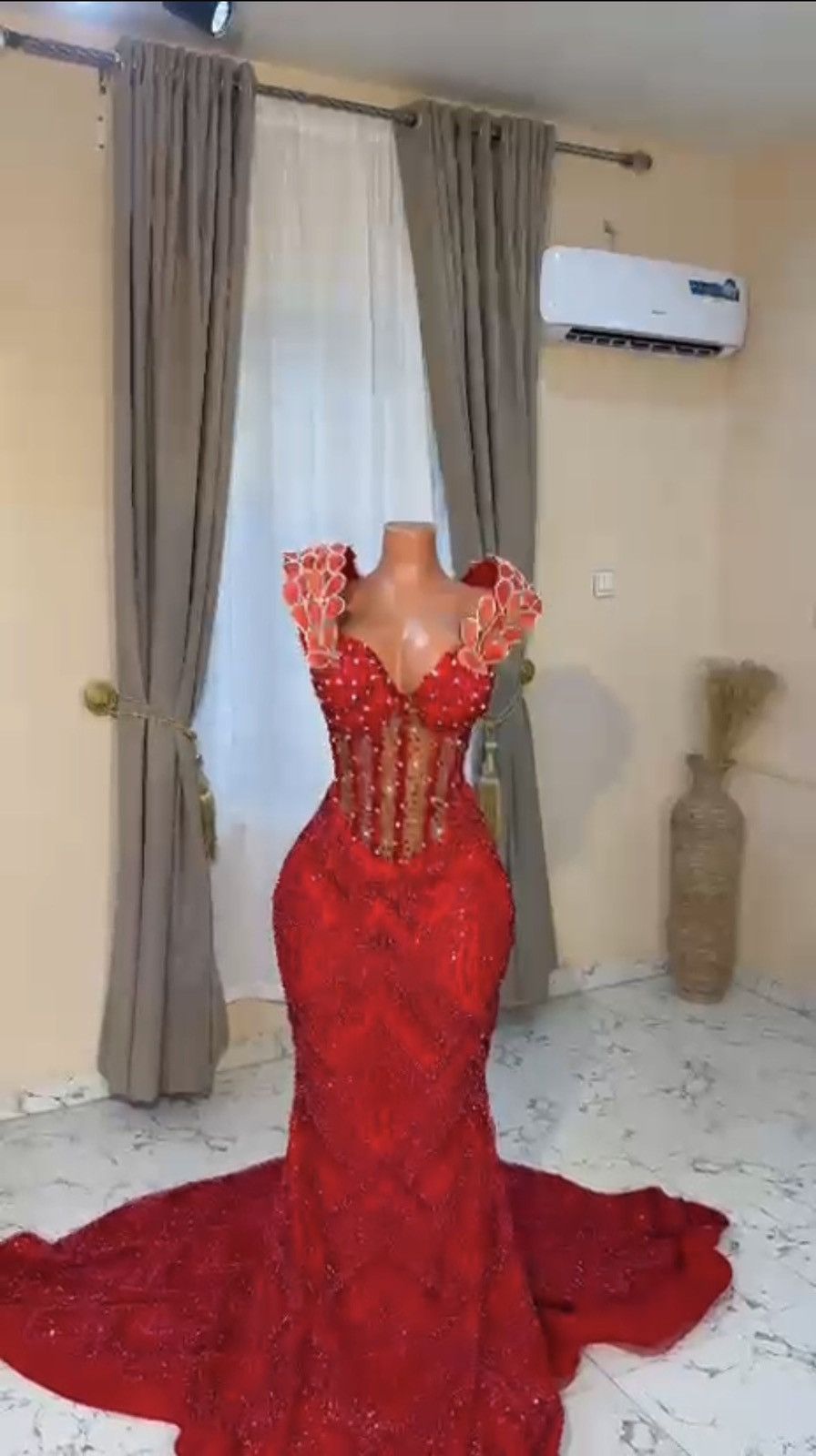 Other Red Evening Gown Size L / US 10 / IT 46 - 8 Thumbnail