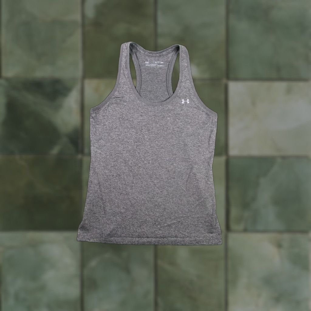 Under Armour Under Armour Tank Women's XS Grey Racerback HeatGear Athletic Loose Size XS / US 0-2 / IT 36-38 - 1 Thumbnail
