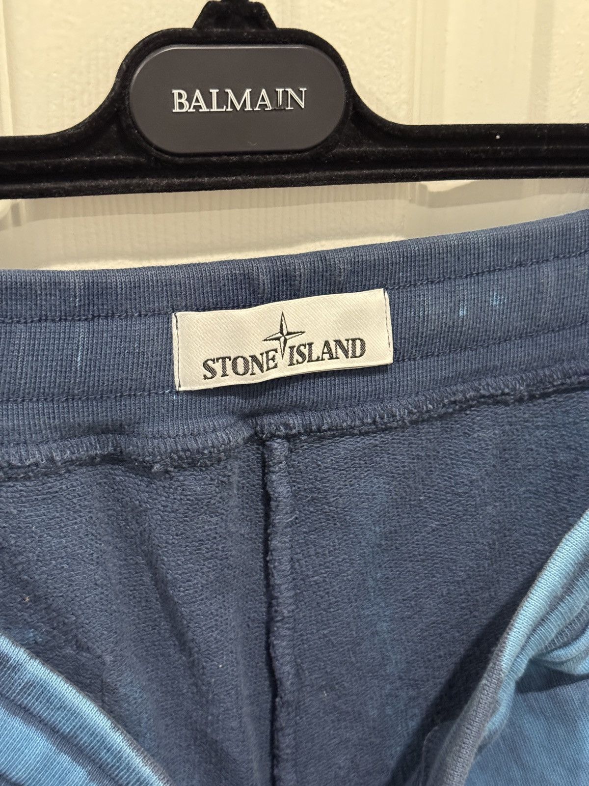 Stone Island Stone Island Blue Paint Stroke Sweatpants Sz L (fits 33-36) Size US 34 / EU 50 - 8 Thumbnail