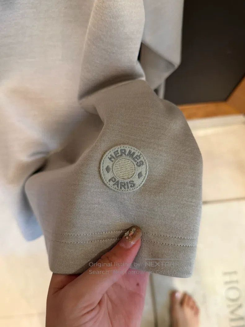 Hermes Hermes Khaki Colored Crew Neck Underwear Size XS / US 0-2 / IT 36-38 - 2 Thumbnail