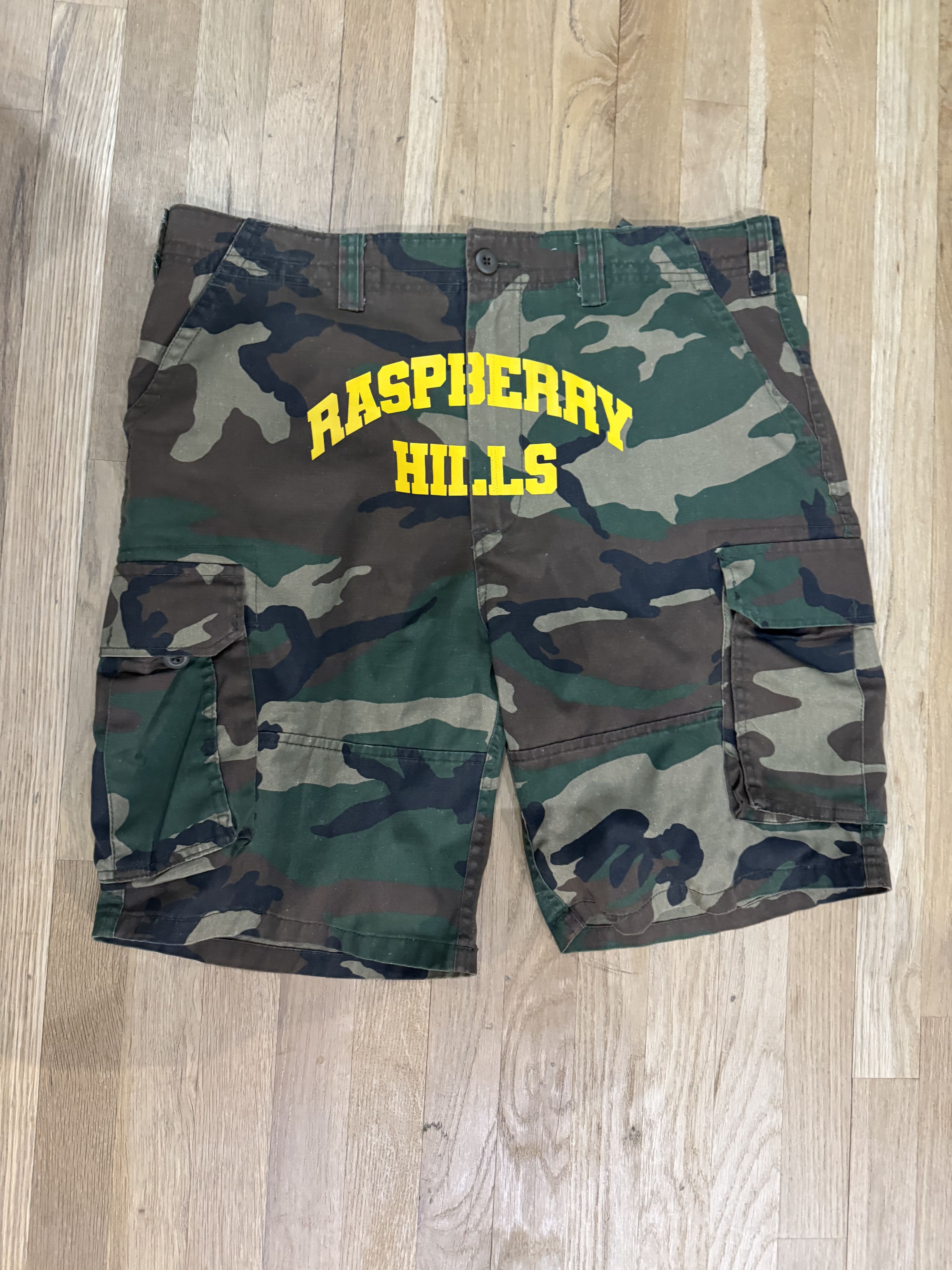 GV Gallery Raspberry Hills Logo Cargo Shorts Camo