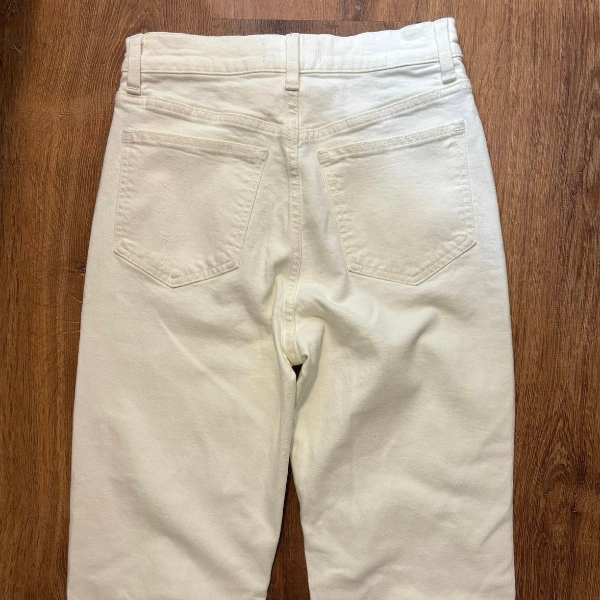 Madewell NWT Madewell The Tall '90s Straight Jean Tile White Size 25T Size 25" / US 0 / IT 36 - 9 Thumbnail