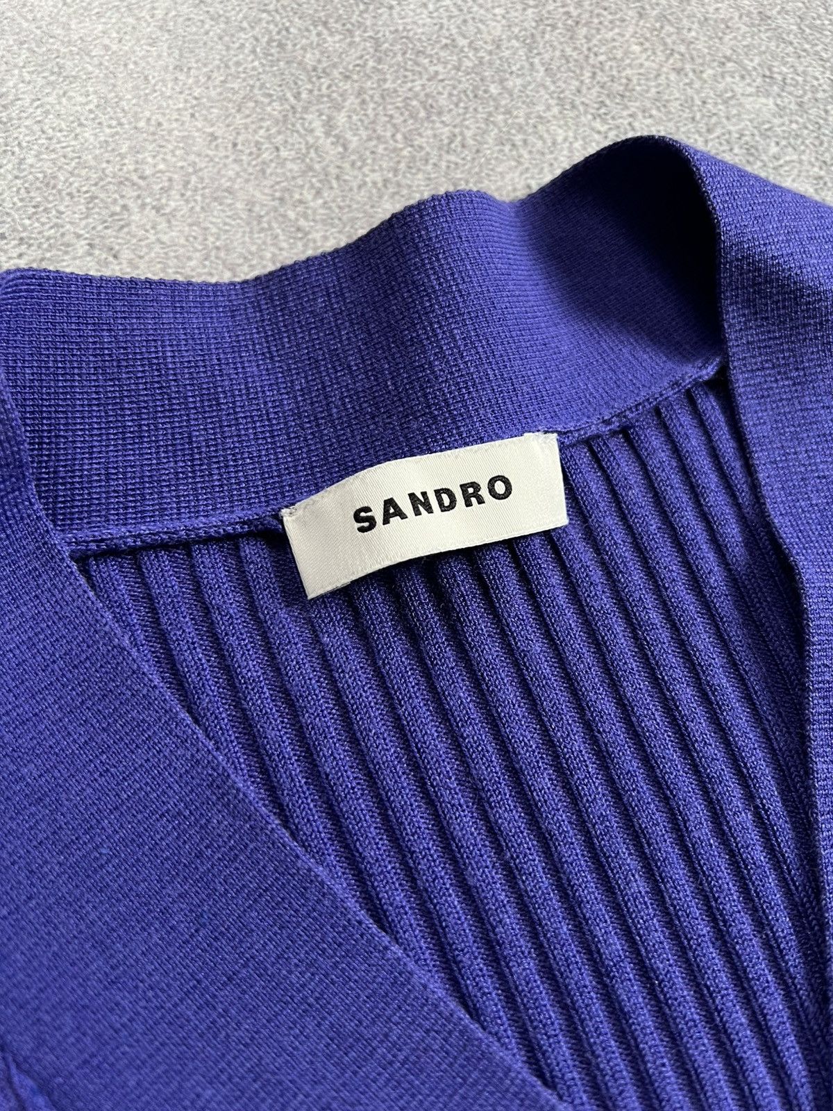 Sandro Womens Sandro Sweater Button Knitted Cardigan Size 2 Slim Size XS / US 0-2 / IT 36-38 - 6 Thumbnail