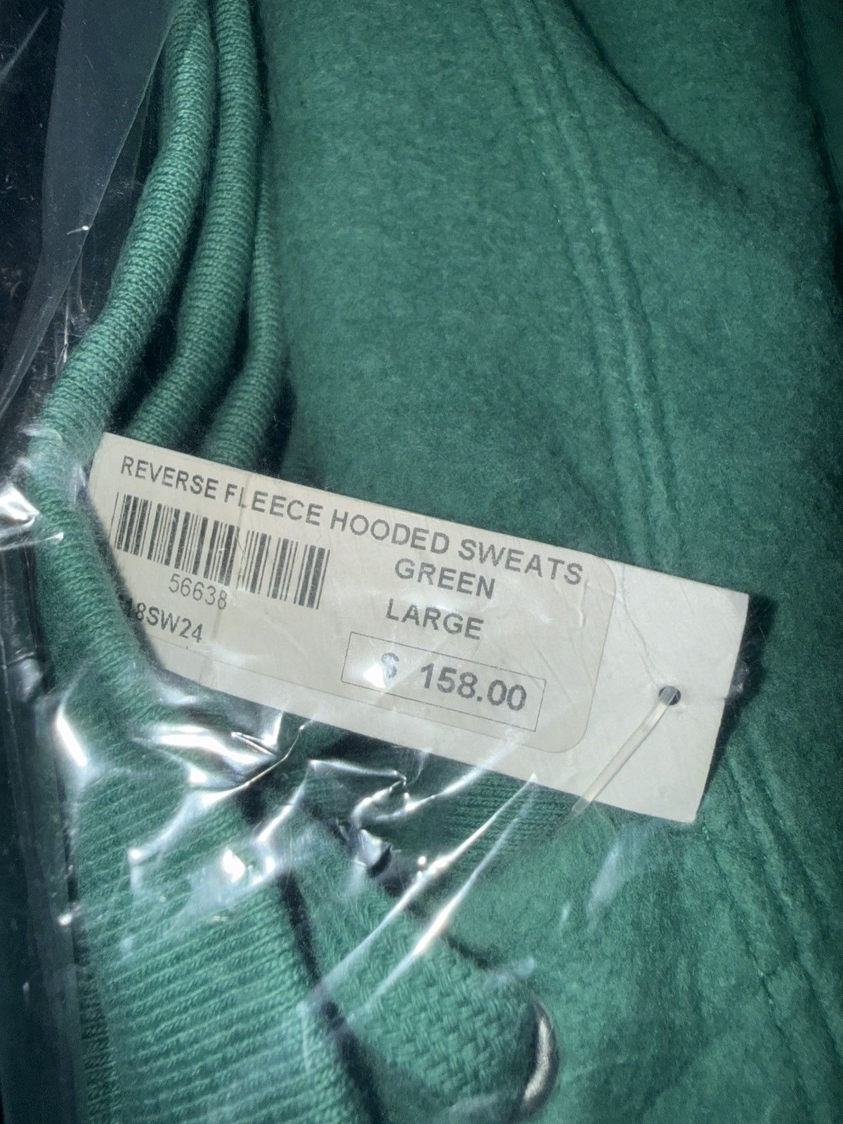 Supreme Supreme Reverse Fleece Hoodie Green SS18 Size US L / EU 52-54 / 3 - 3 Thumbnail