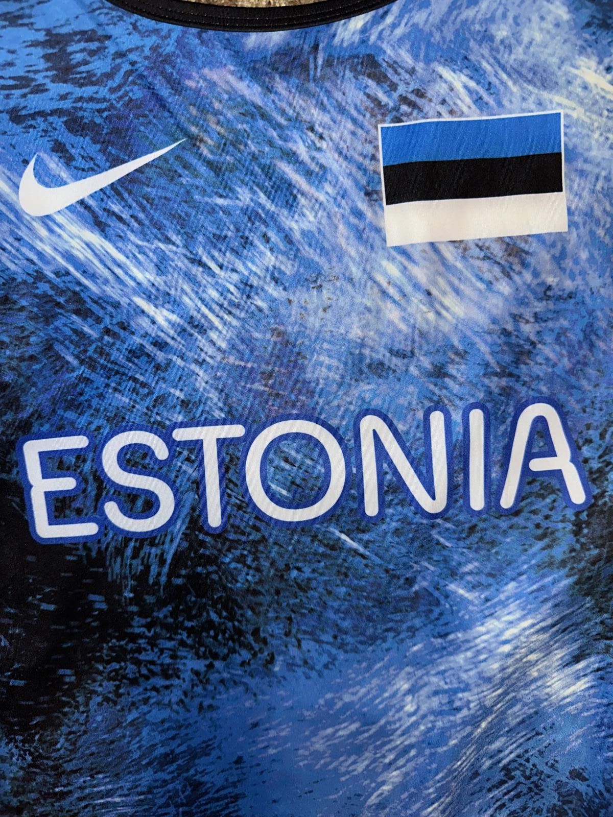 Nike Nike Men’s Pro Elite Olympic Estonia Speedsuit Sample Size US 40 / EU 56 - 3 Thumbnail