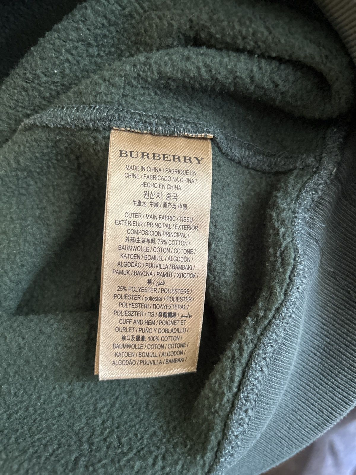 Burberry Forrest green burberry sweat shirt mens size M Size US M / EU 48-50 / 2 - 5 Thumbnail