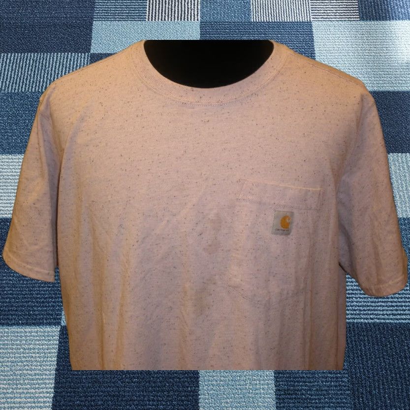 Carhartt VINTAGE Carhartt Women's Plus 2X Loose Fit Crew Neck Short Sleeve Pocket T-Shirt 103067 Light Pink Mens Womens Girls Boys Size XXL / US 16-18 / IT 52-54 - 1 Thumbnail