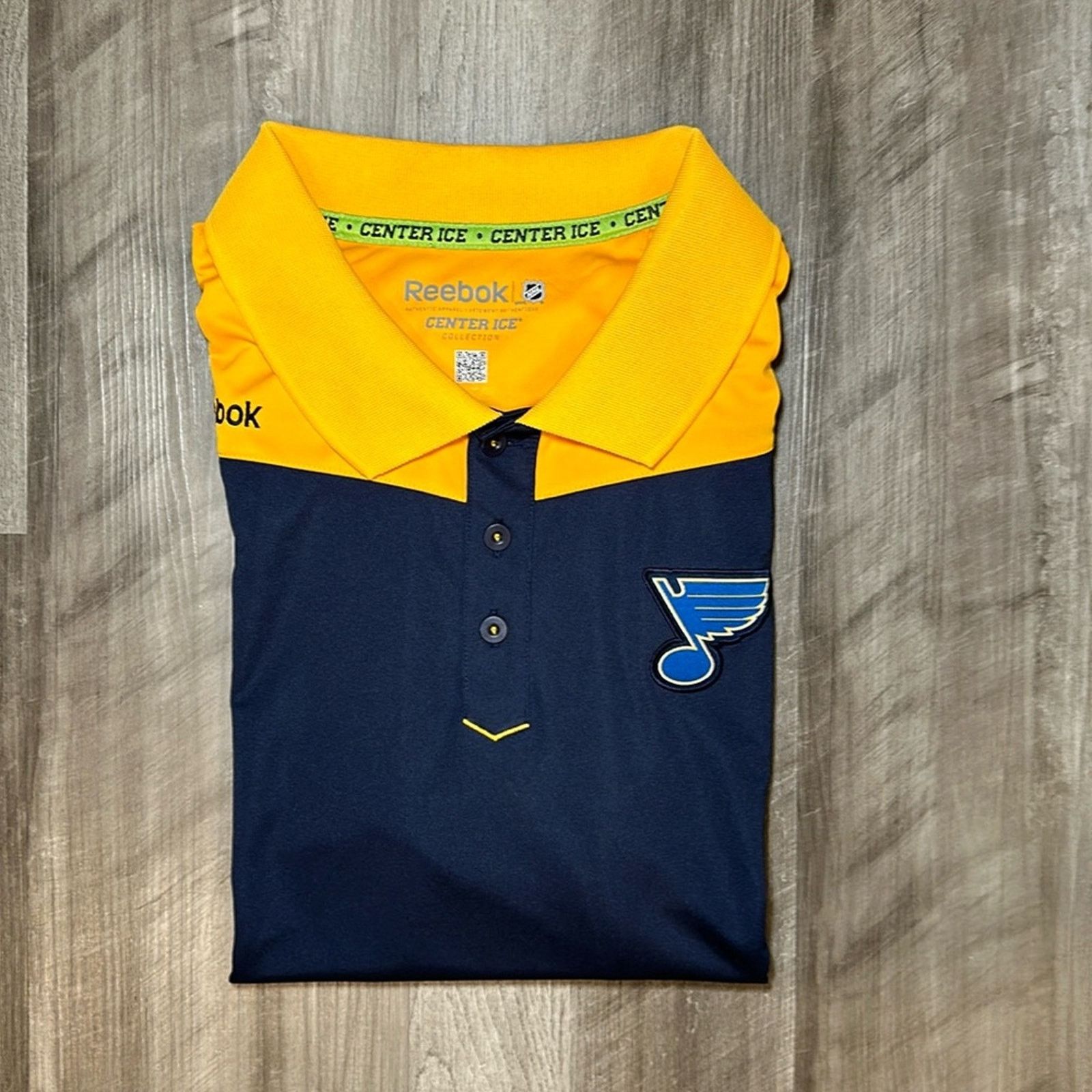 Reebok St. Louis Blues Reebok Center Ice Collection Polo - XL Size US XL / EU 56 / 4 - 1 Thumbnail