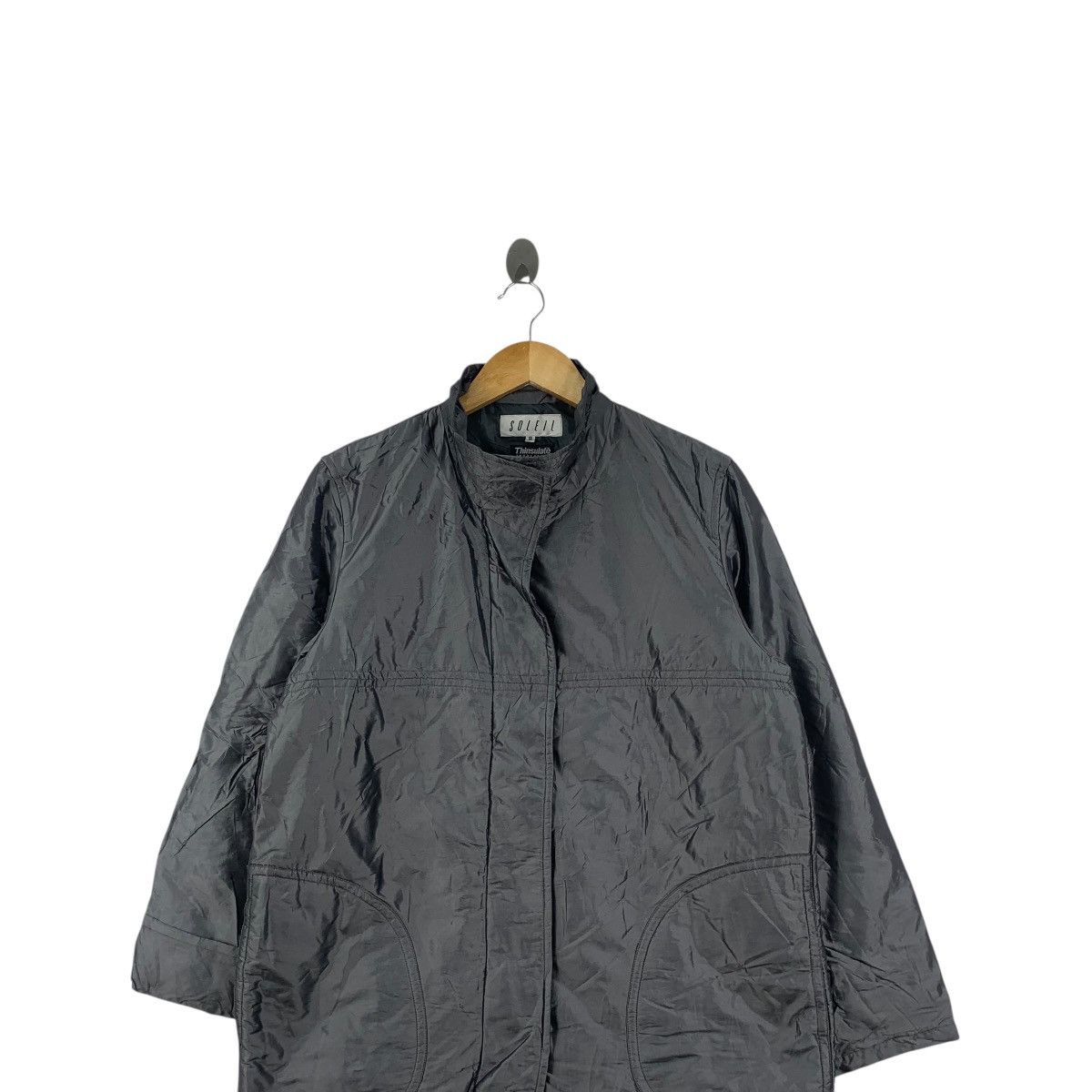 Vintage Vintage SOLEIL THINSULATE INSULATION Minimalist Trench Coat Size S / US 4 / IT 40 - 2 Thumbnail