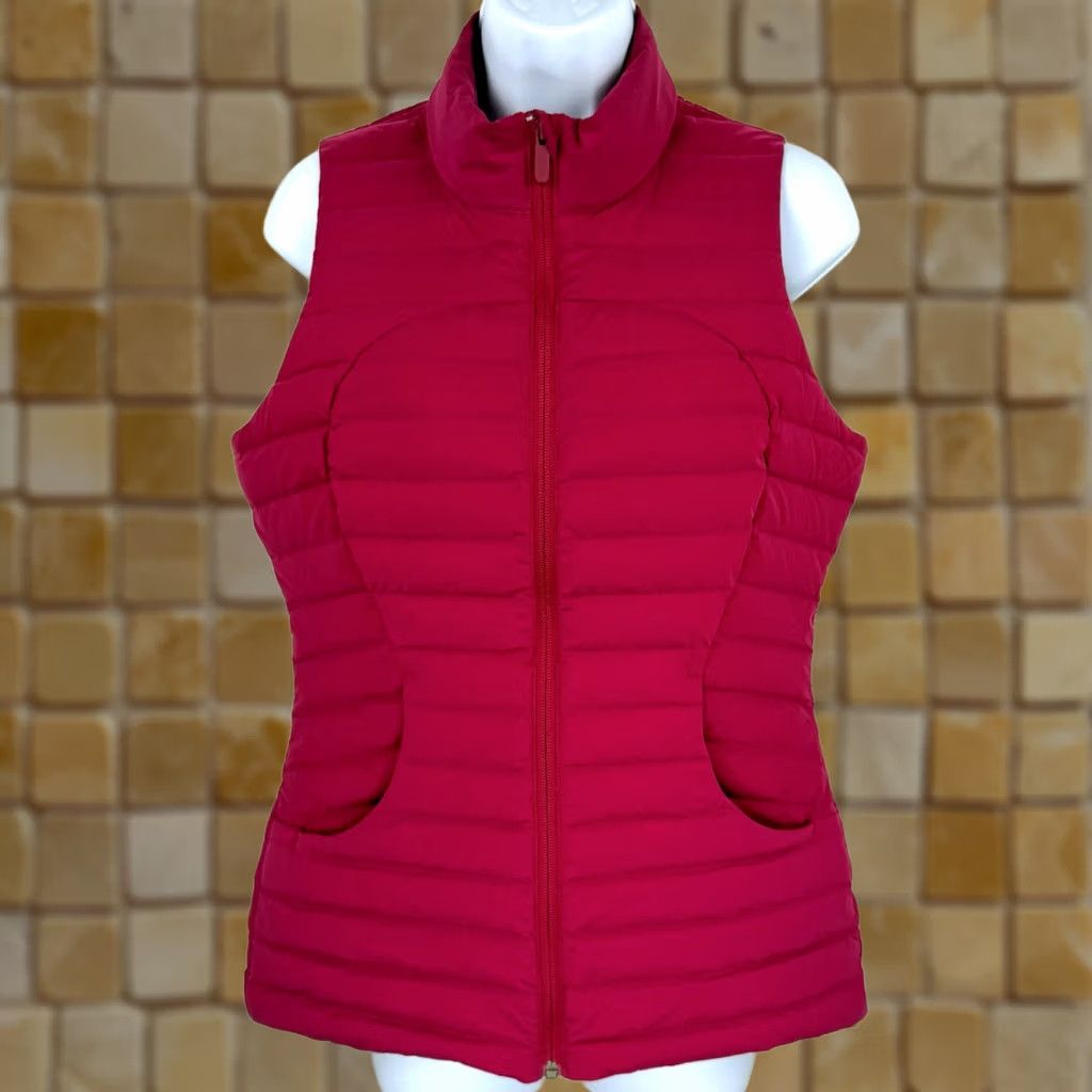 Lululemon VINTAGE Lululemon Define Vest Womens 6 Pink Down Full Zip Workout Gym Athletic Winter Fall Spring Sleeveless Mid-Length Jacket/Coat Womens Size M / US 6-8 / IT 42-44 - 1 Thumbnail