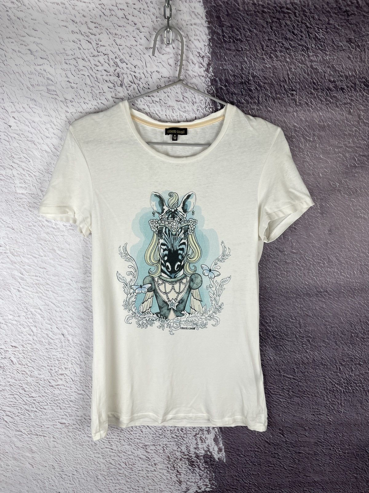 Roberto Cavalli Roberto Cavalli vintage zebra 🦓 big print tee shirt Size M / US 6-8 / IT 42-44 - 1 Thumbnail
