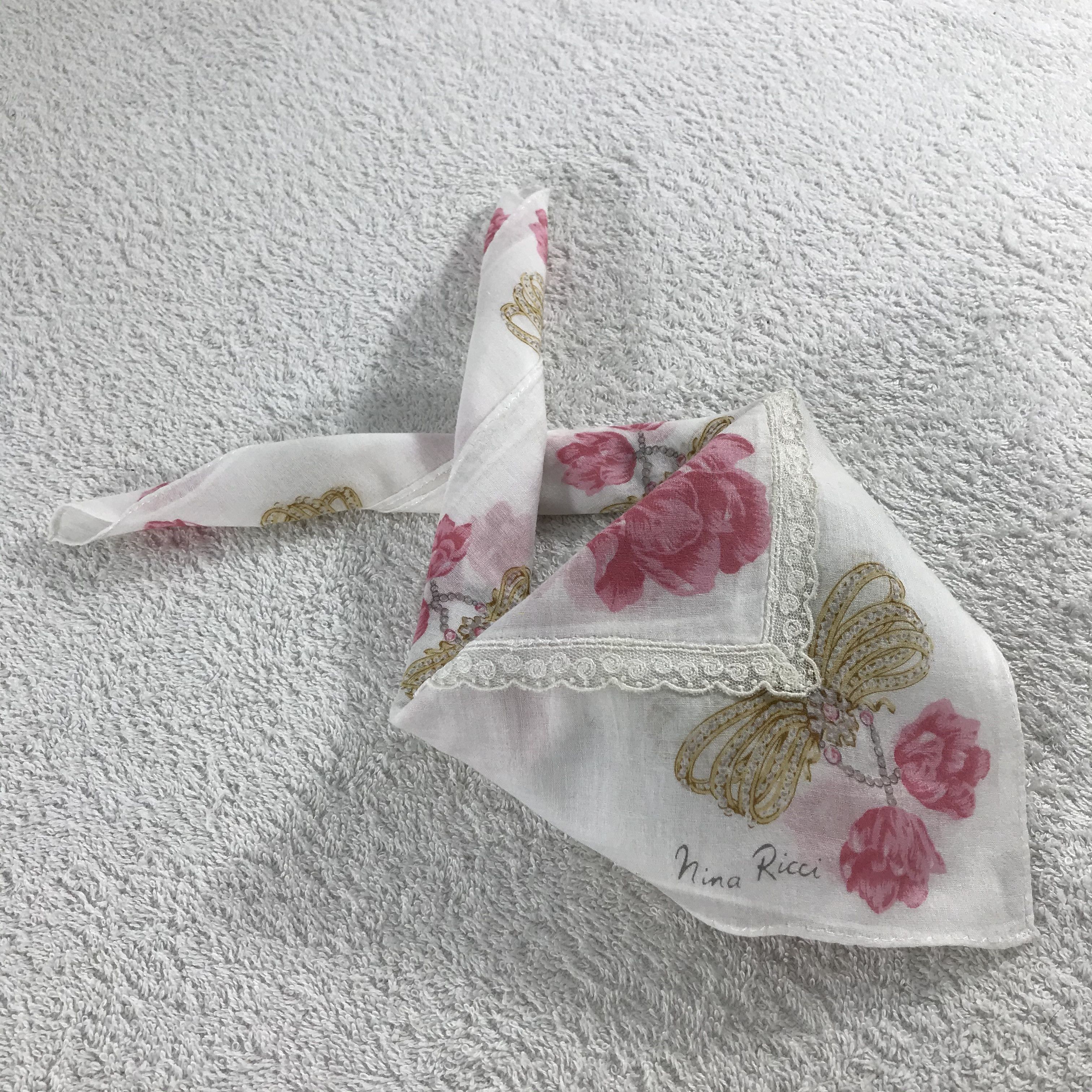 Nina Ricci × Vintage Nina Ricci Bandana / Handkerchief / Neckerchief - S094 Size ONE SIZE - 4 Thumbnail