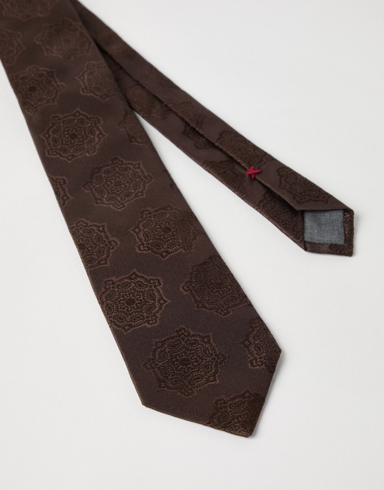 Brunello Cucinelli o1la1rc1a0326 Size: OS / Tie in Brown Size ONE SIZE - 1 Thumbnail