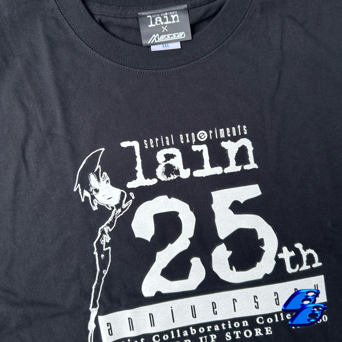 Anime Serial Experiments Lain OFFICIAL LIMITED TEE 25th Anniv Size US XXL / EU 58 / 5 - 3 Thumbnail
