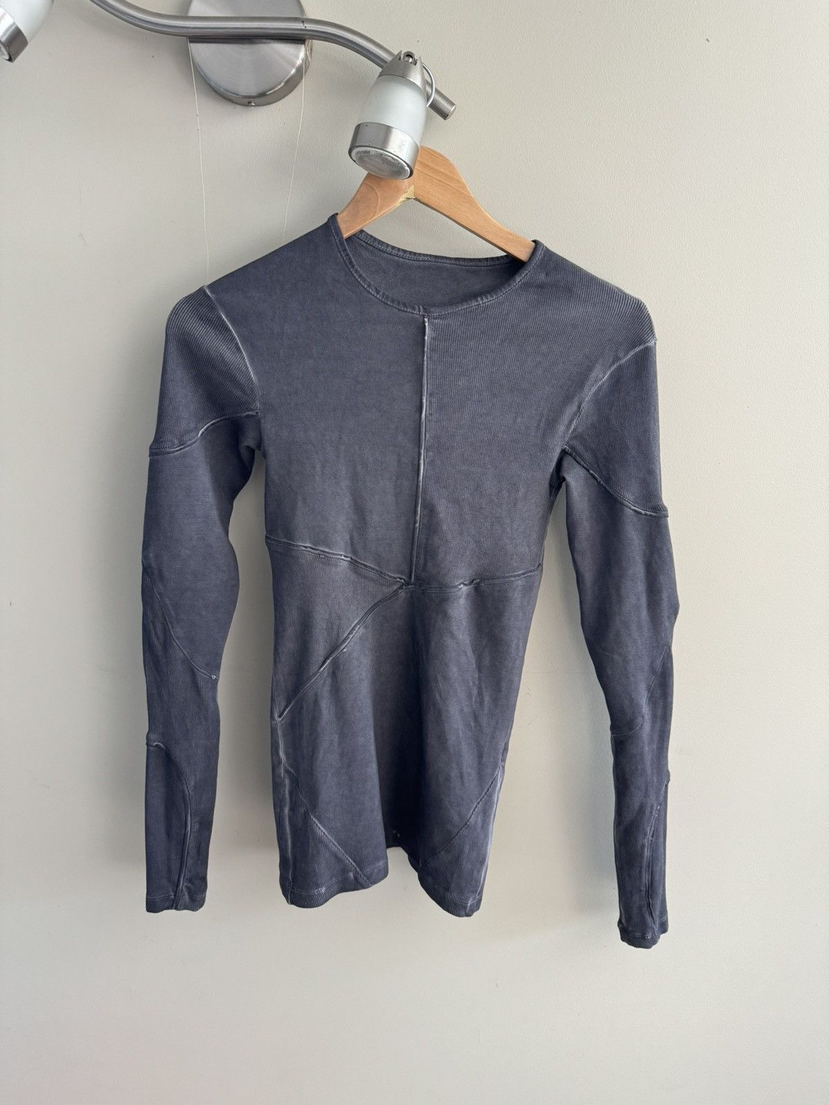Unvain Studios Unvain Studios Washed Grey Mixed Rib Longsleeve Size US S / EU 44-46 / 1 - 1 Thumbnail