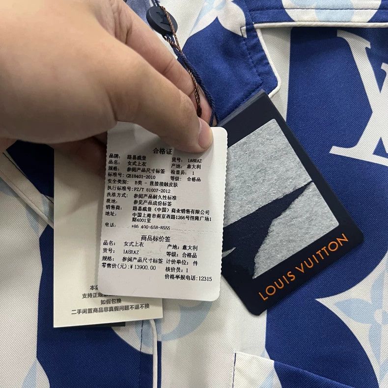 Louis Vuitton Louis Vuitton Wheat ear logo navy blue short sleeves 2501-N Size US M / EU 48-50 / 2 - 4 Thumbnail