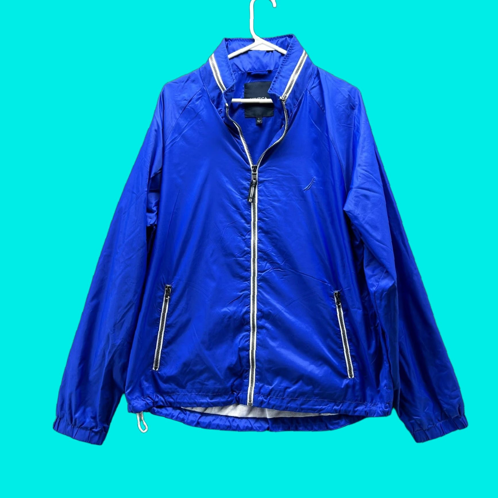 Nautica Nautica Jacket Windbreaker Full Zip Blue Large Men Regular Size L Nylon Parka Vintage no Size US L / EU 52-54 / 3 - 1 Thumbnail