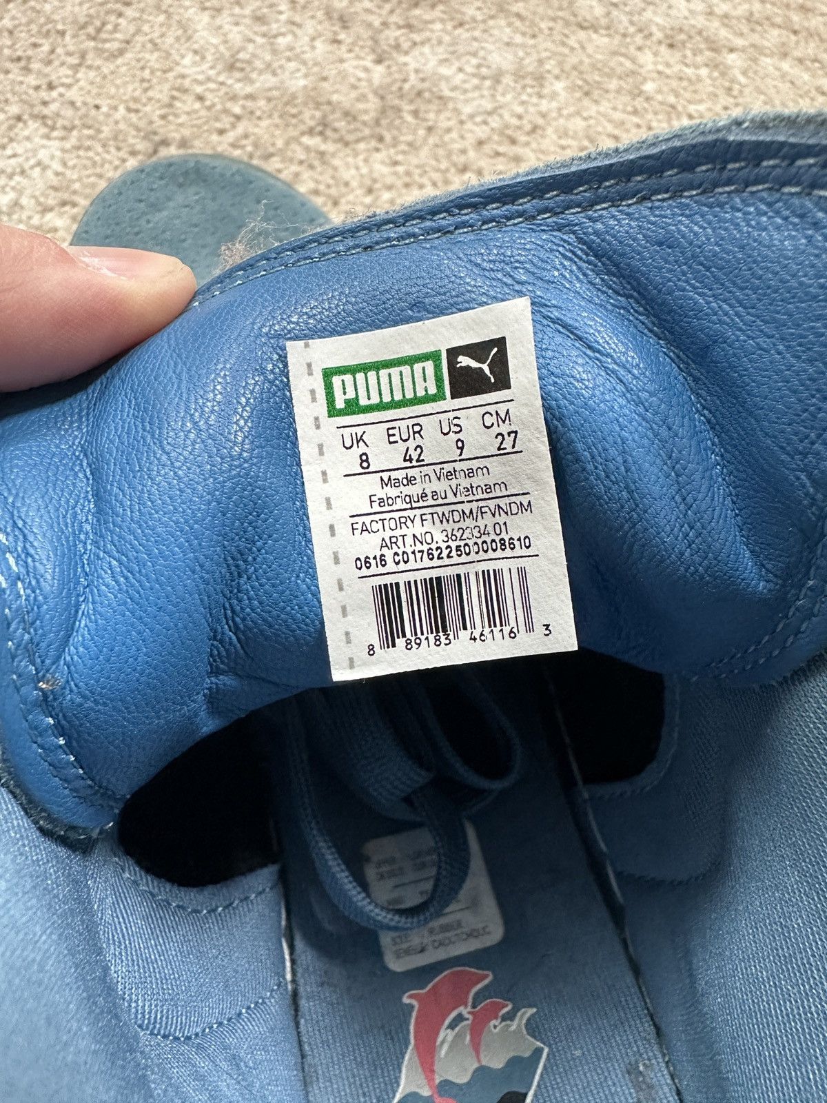 Pink Dolphin Suede Gradient Hi-Tops Size US 8 / EU 41 - 4 Thumbnail