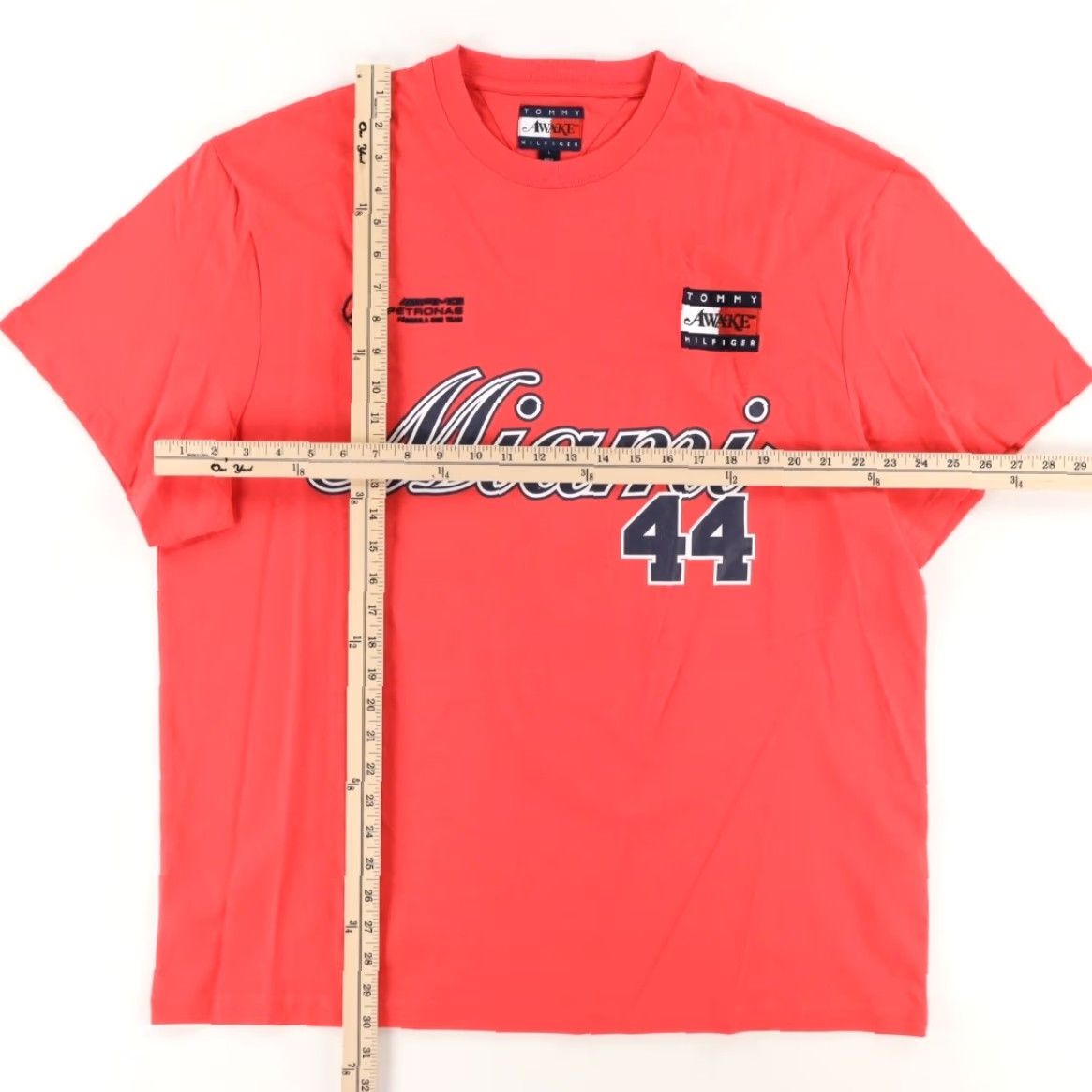 Tommy Hilfiger Tommy Hilfiger Awake Petronas Racing Lewis Solid T-Shirt Red Men's L Size US L / EU 52-54 / 3 - 3 Thumbnail