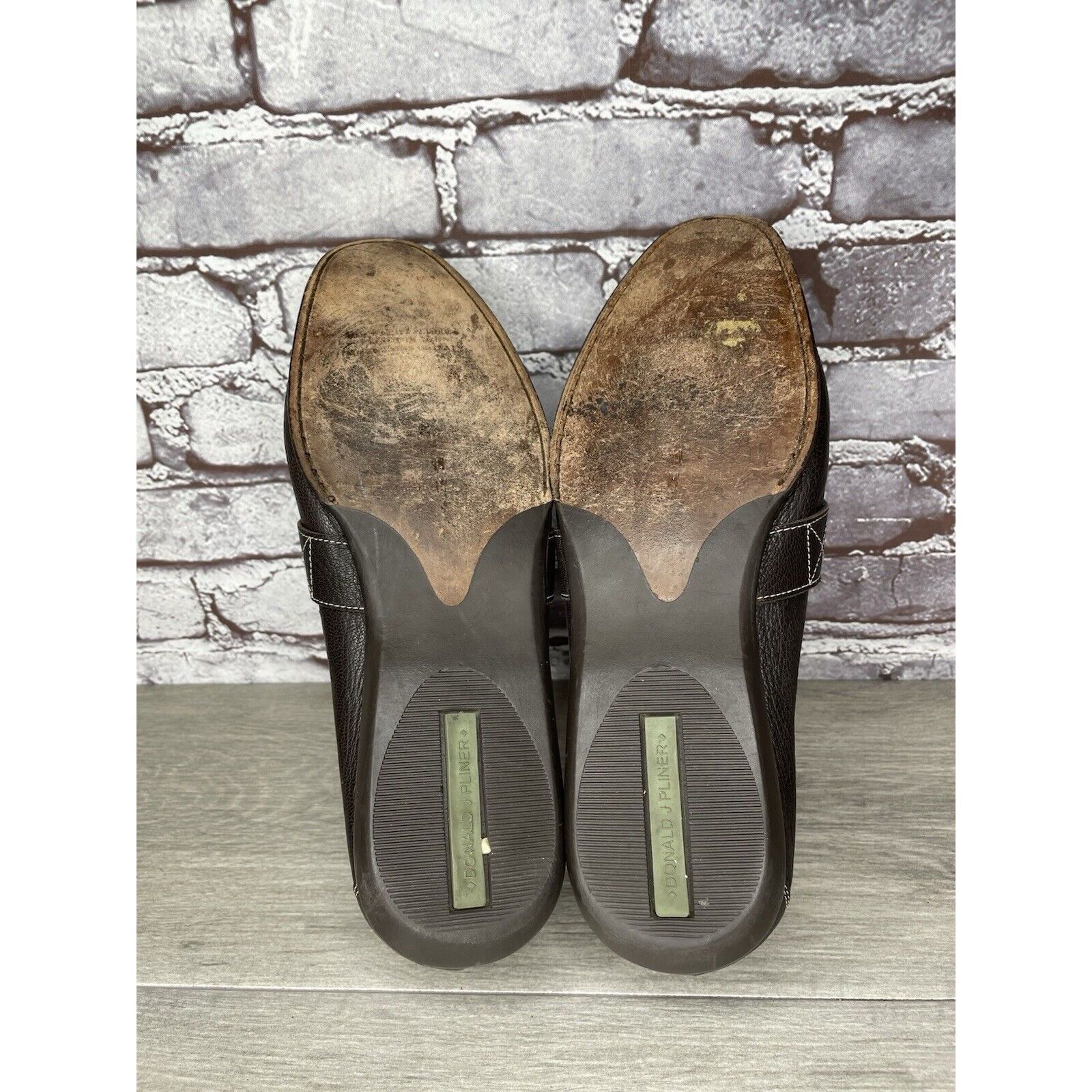Donald Pliner Donald J. Pliner Brown Leather Slip On Casual Driving Shoes Size US 11 / EU 44 - 10 Thumbnail