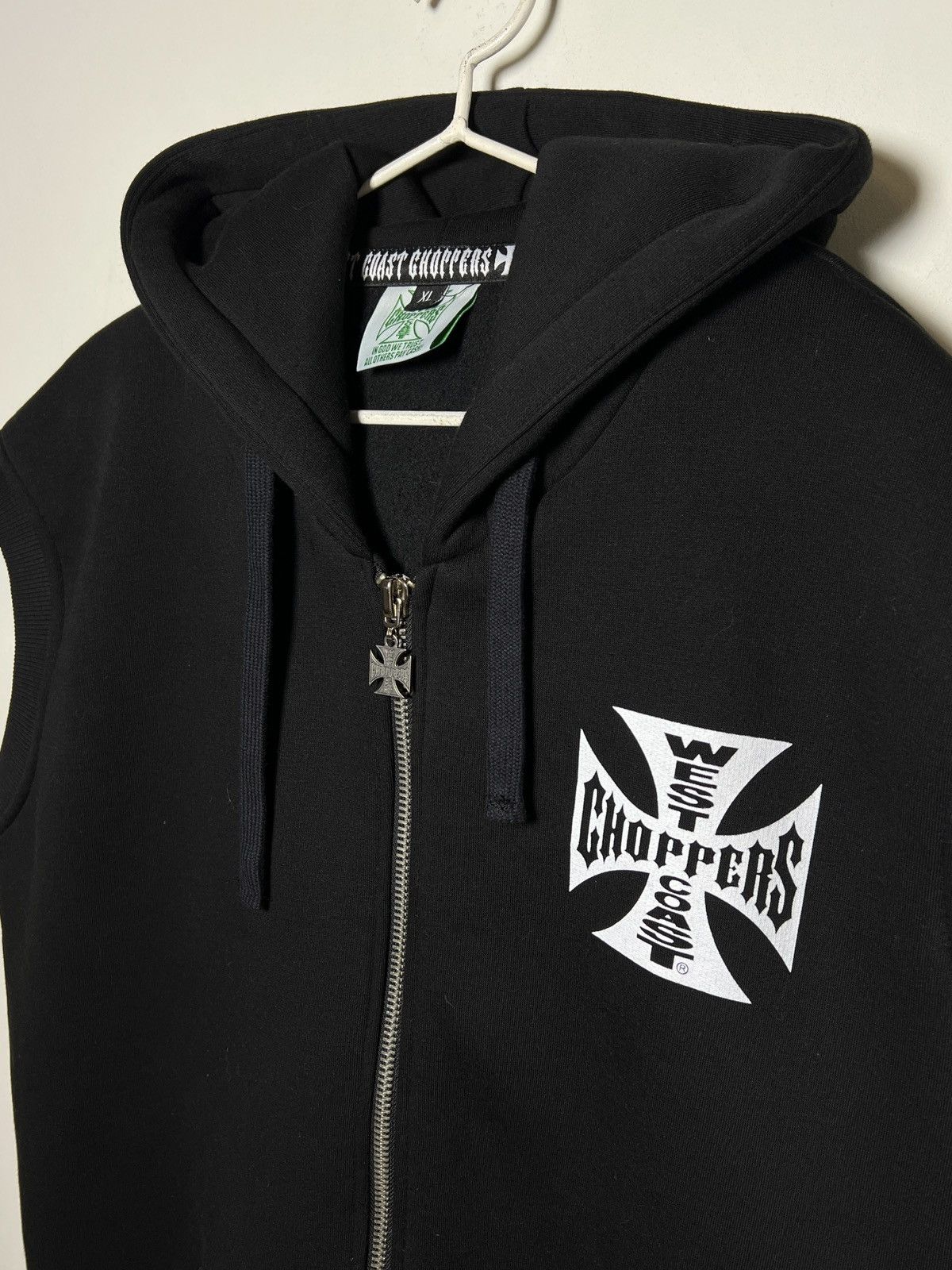 West Coast Choppers West Coast Choppers sleeveless zip hoodie Size US XL / EU 56 / 4 - 6 Thumbnail