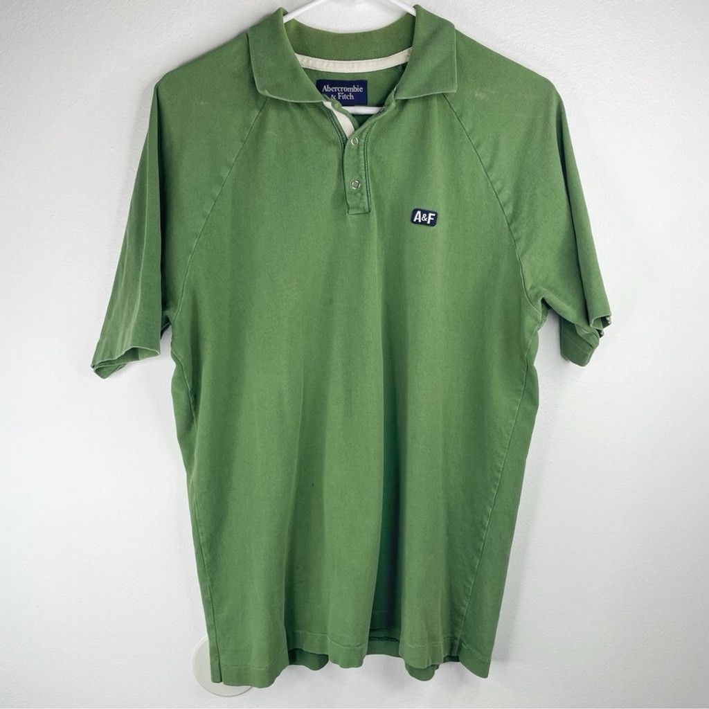 Abercrombie & Fitch ABERCROMBIE & FITCH VINTAGE Men Green Polo Shirt A&F logo S Size US S / EU 44-46 / 1 - 2 Thumbnail