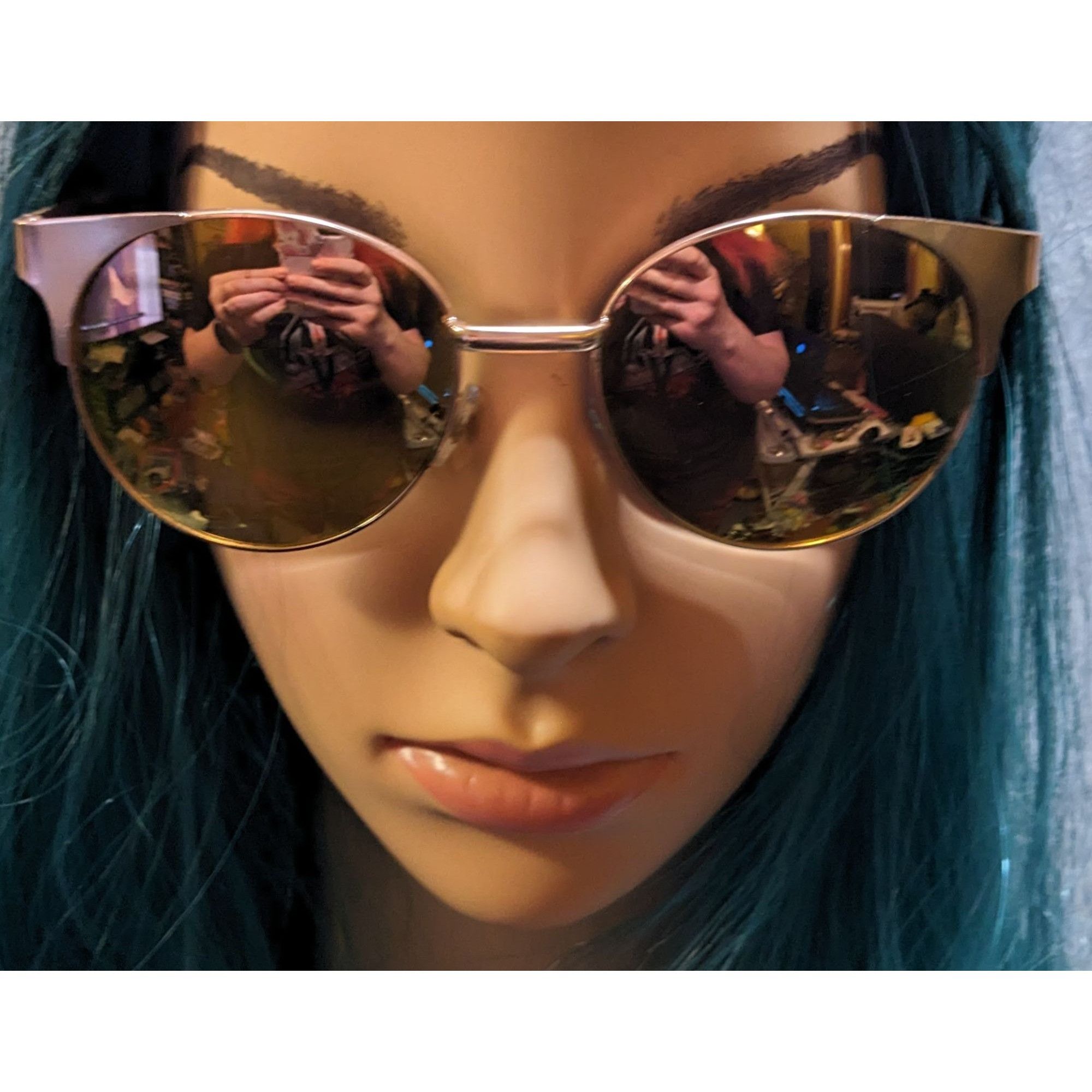 Panama Jack Panama Jack Rose Gold And Pink Mirror Sunglasses Size ONE SIZE - 5 Thumbnail