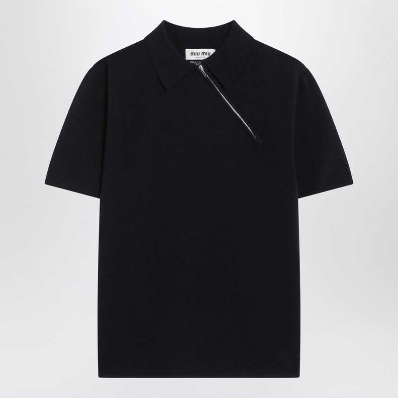 Miu Miu Miu Miu Polo In Cashmere Blue Size M / US 6-8 / IT 42-44 - 1 Thumbnail